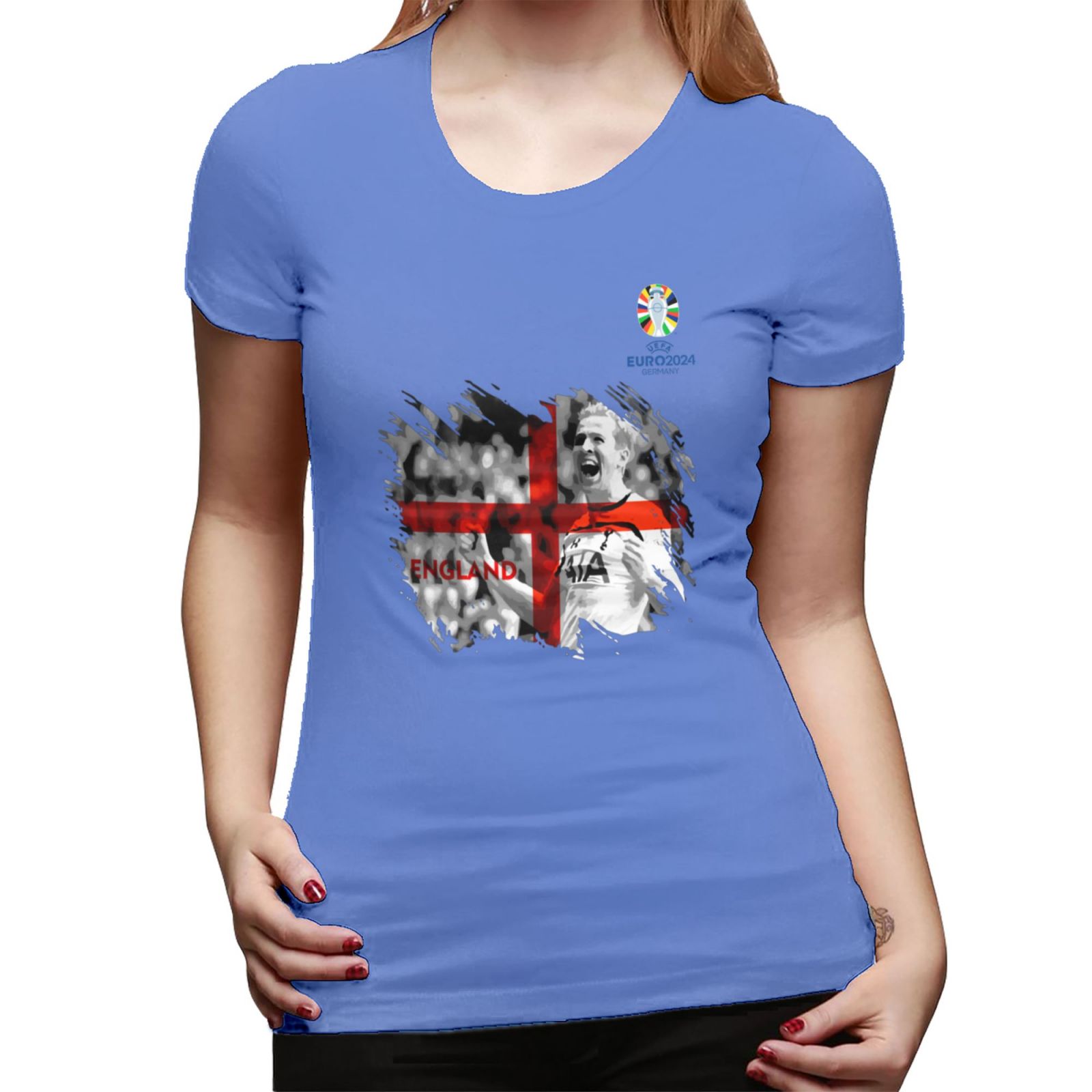 Woman's England EURO 2024 Basic Short Sleeve T-Shirt WBT1712