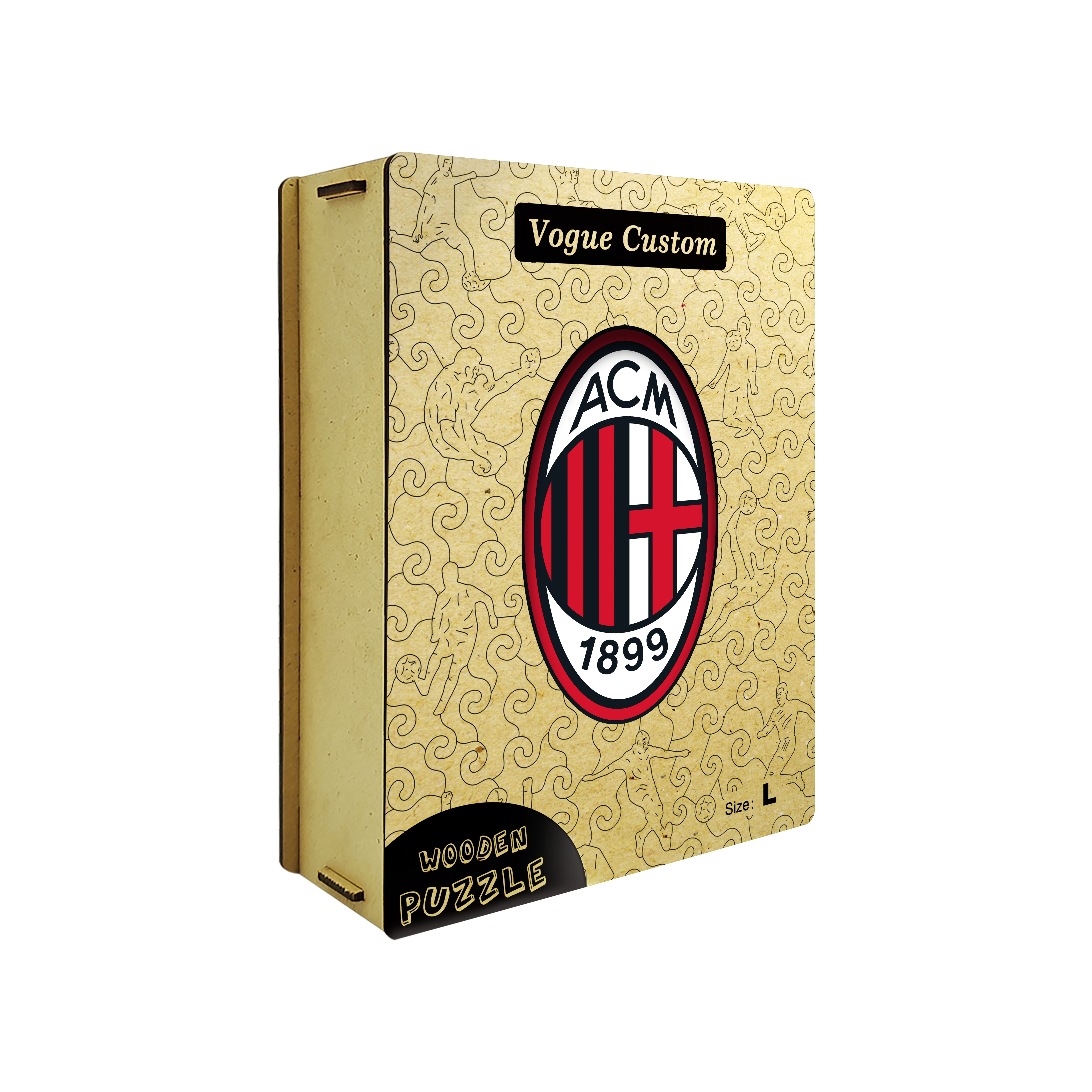 AC Milan Logo Wooden Jigsaw Puzzle