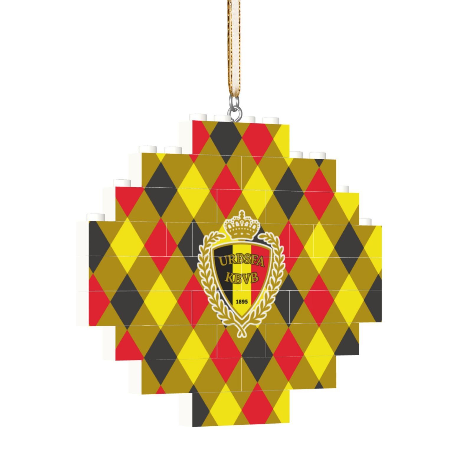 Belgium Building Block Puzzle Ornament BBP2040