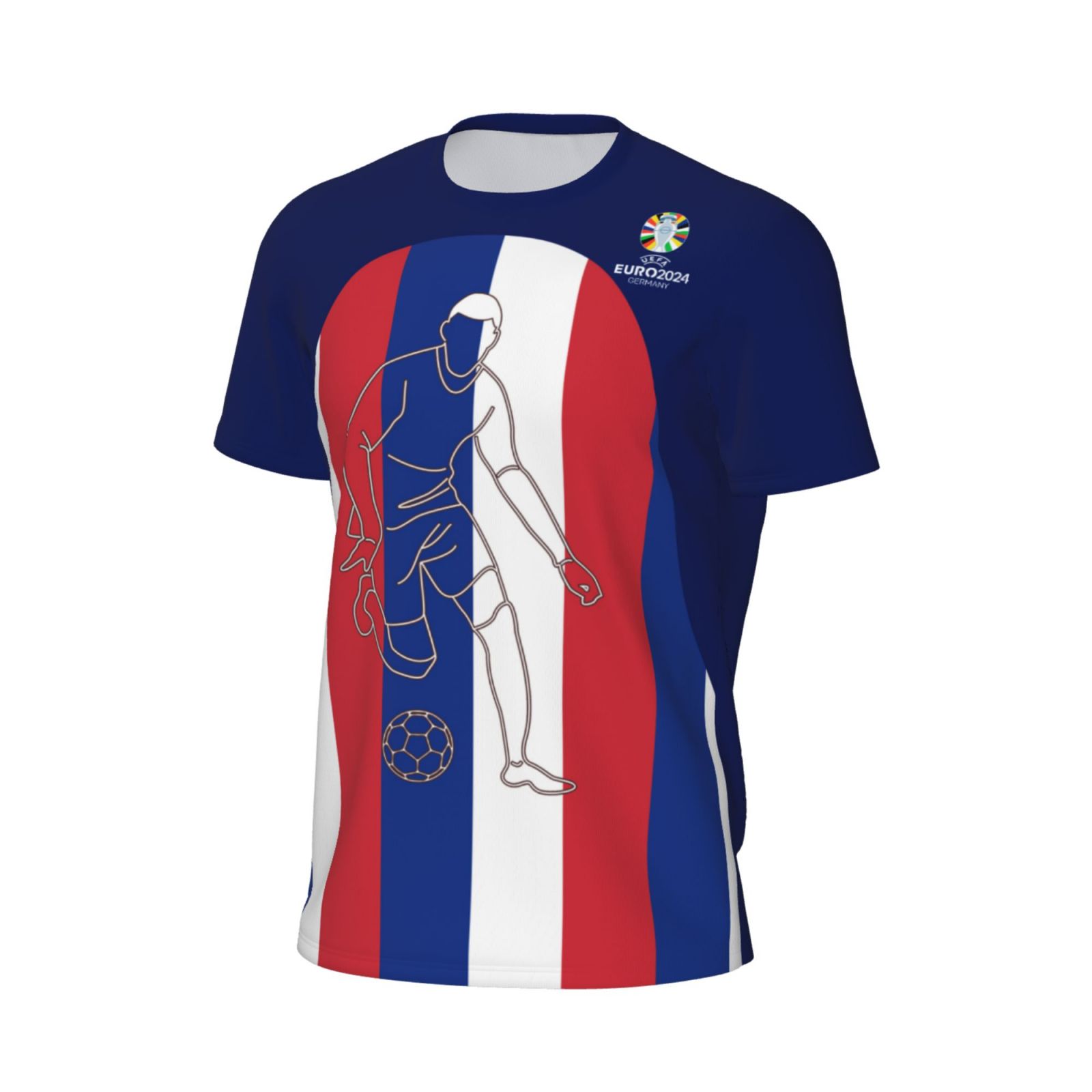 Men's France EURO 2024 Short Sleeved Mesh T-Shirt SMT1734