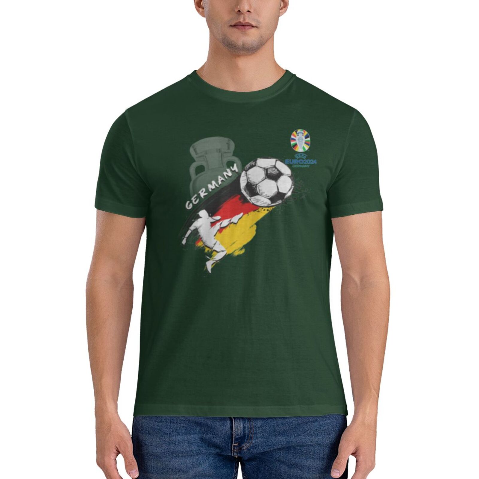 Men's Germany EURO 2024 Basic Short Sleeve T-Shirt BST1679