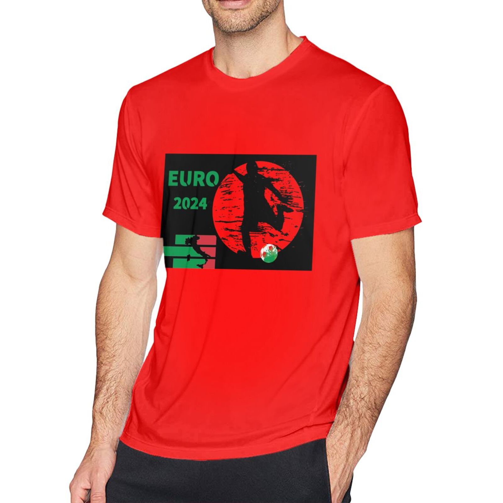 Men's Italy EURO 2024 Basic Short Sleeve T-Shirt BST1751