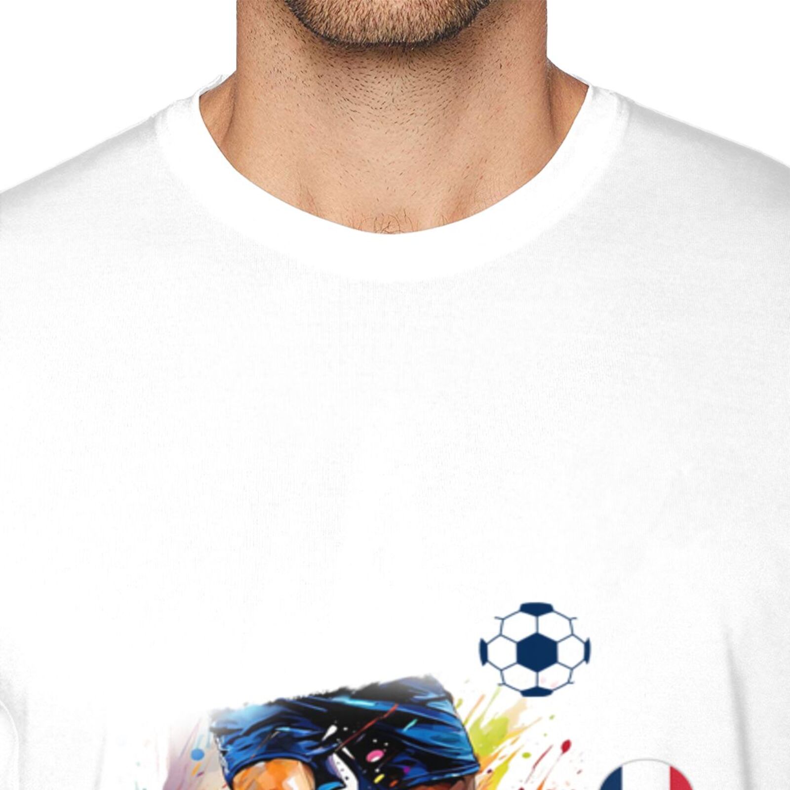 Men's France EURO 2024 Basic Short Sleeve T-Shirt BST1749