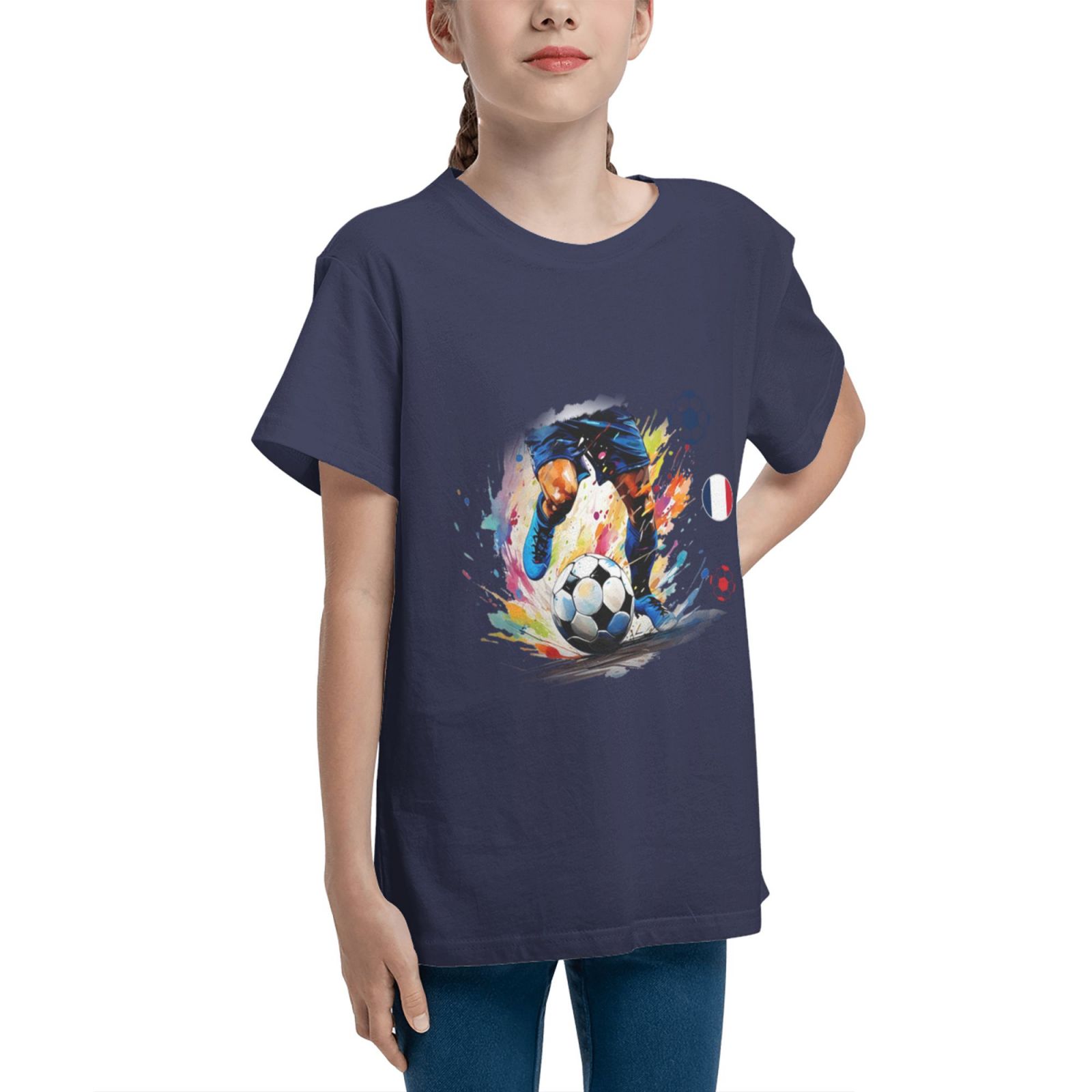 Kid's France EURO 2024 Teenage T-shirt TET1755