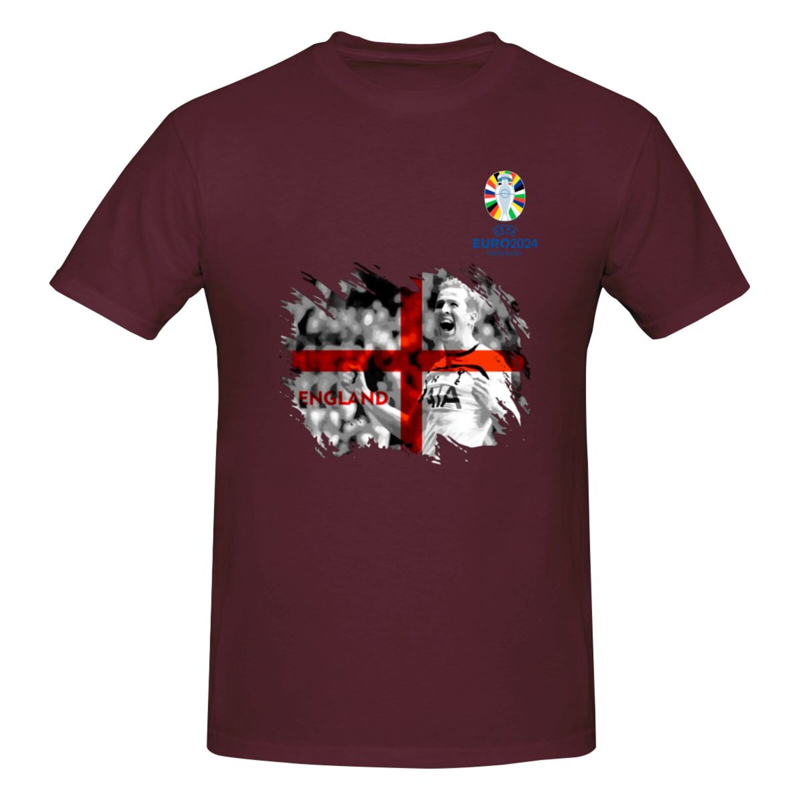 Men's England EURO 2024 Basic Short Sleeve T-Shirt BST1713