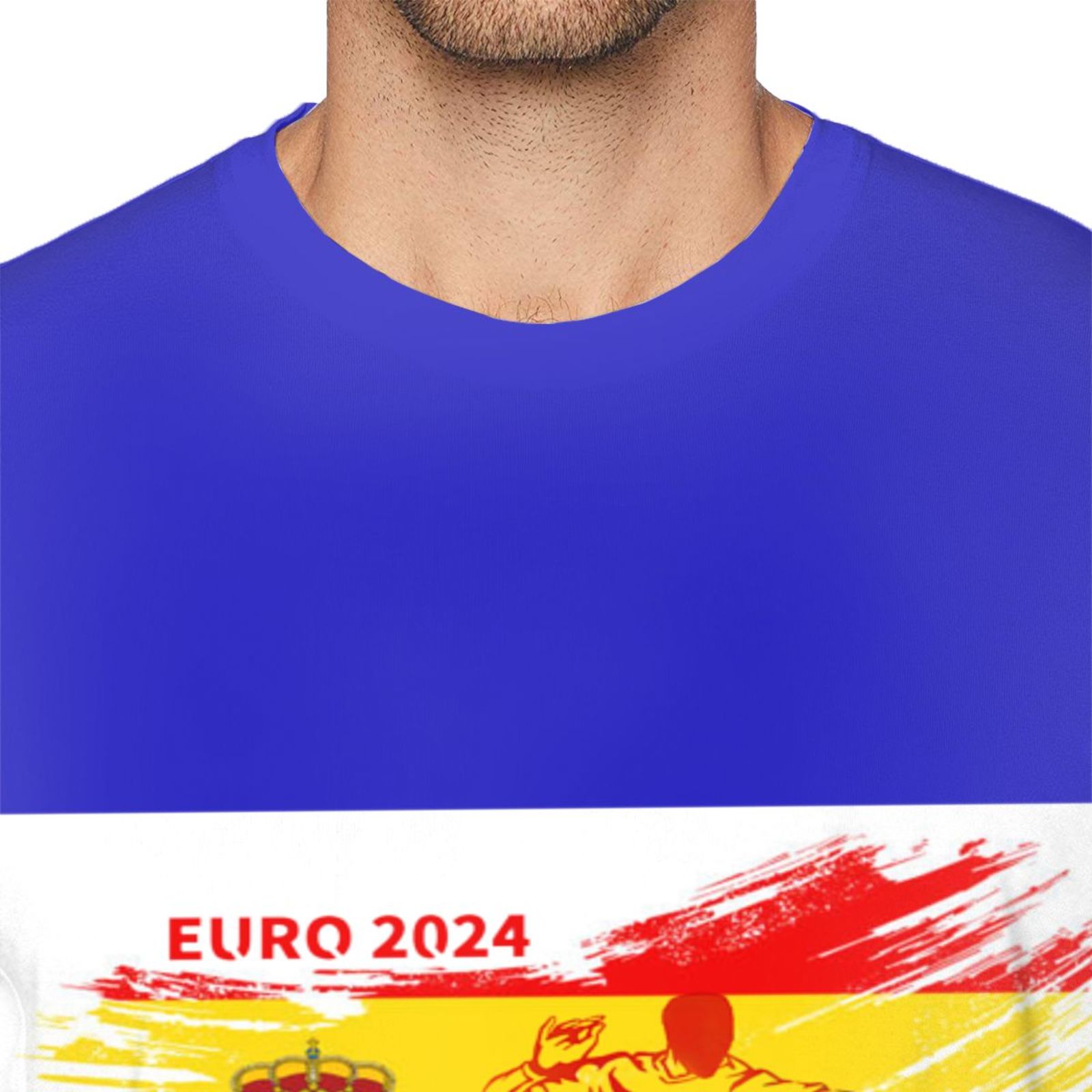 Men's Spain EURO 2024 Basic Short Sleeve T-Shirt BST1753