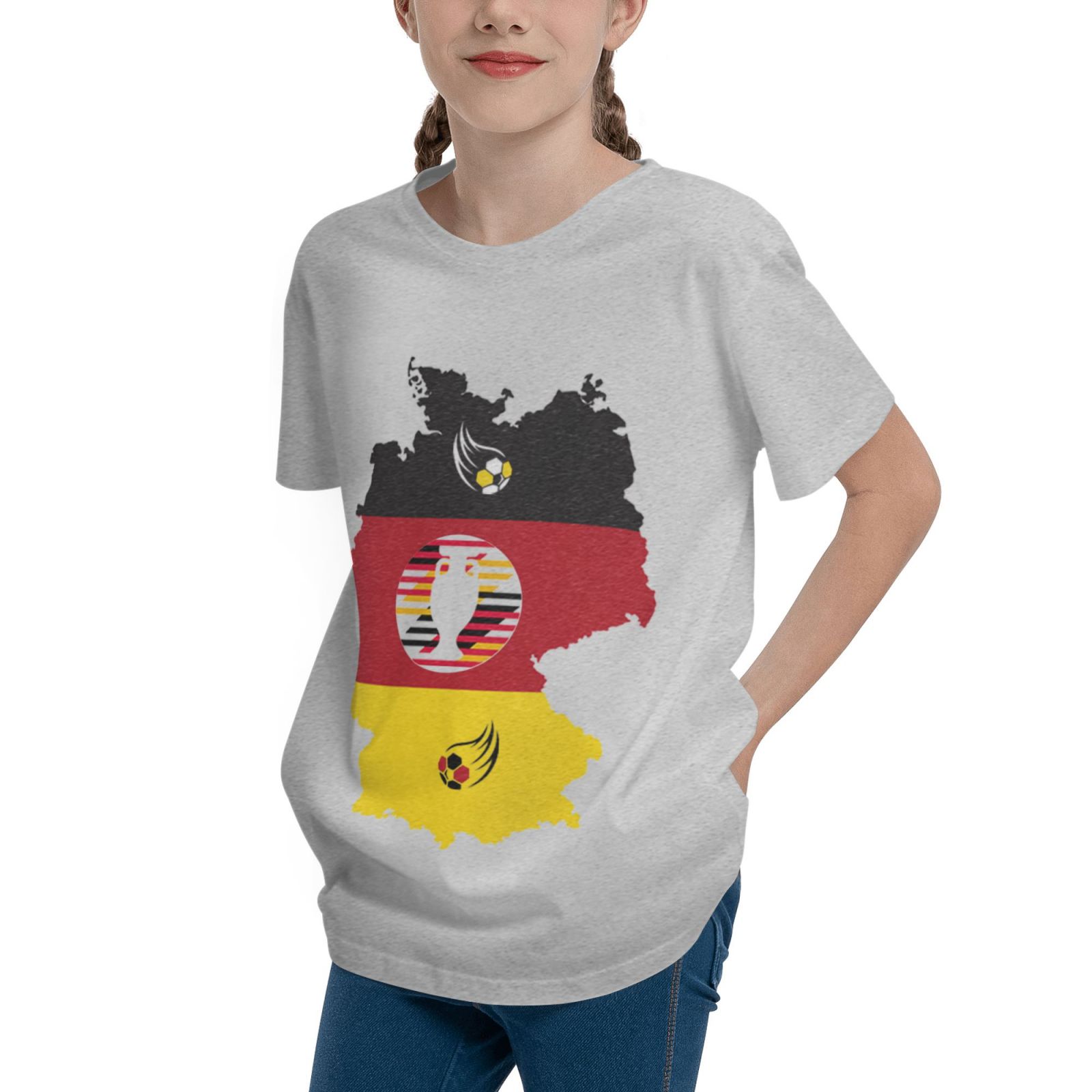 Kid's Germany EURO 2024 Teenage T-shirt TET1769