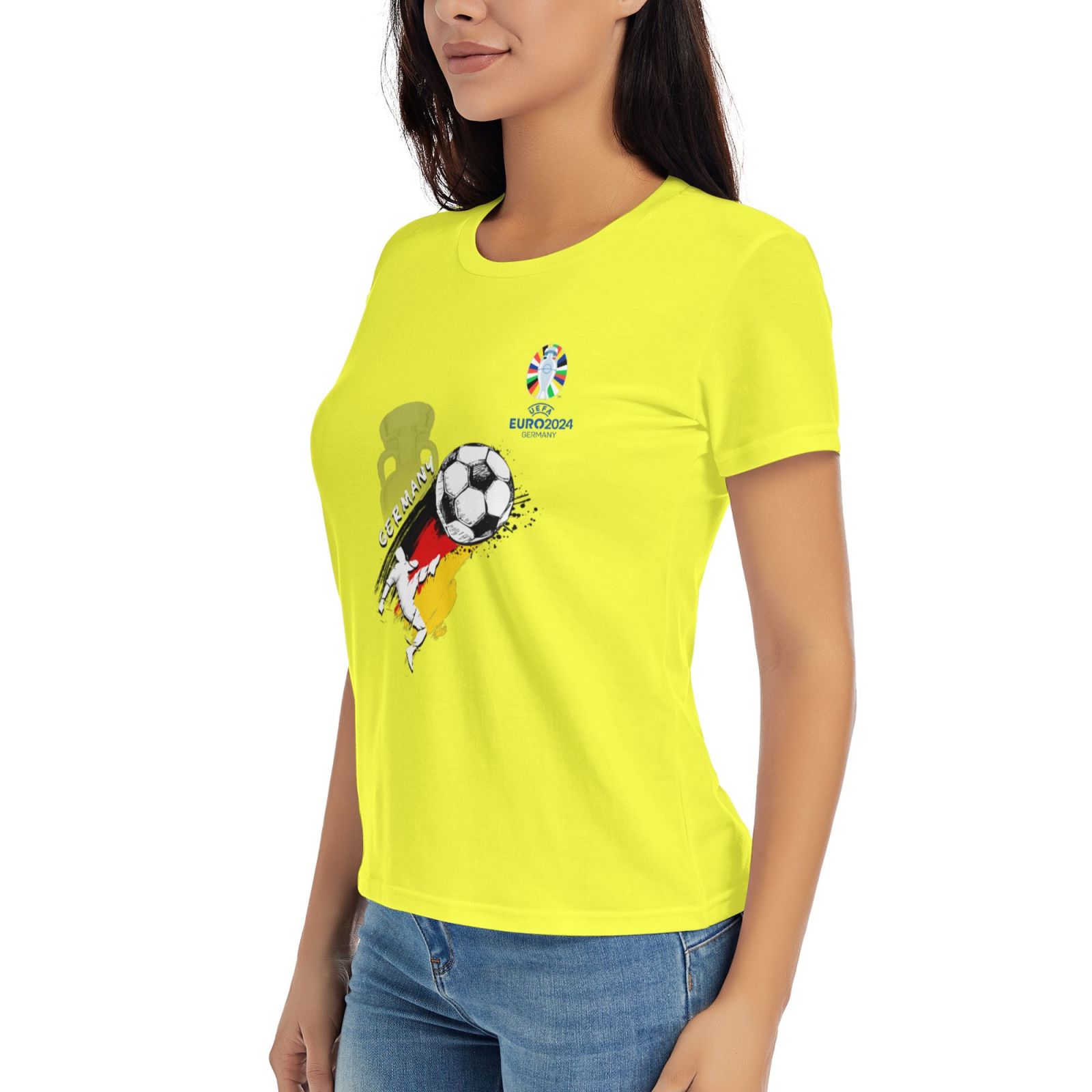 Women's Germany EURO 2024 Basic Short Sleeve T-Shirt WBT1680