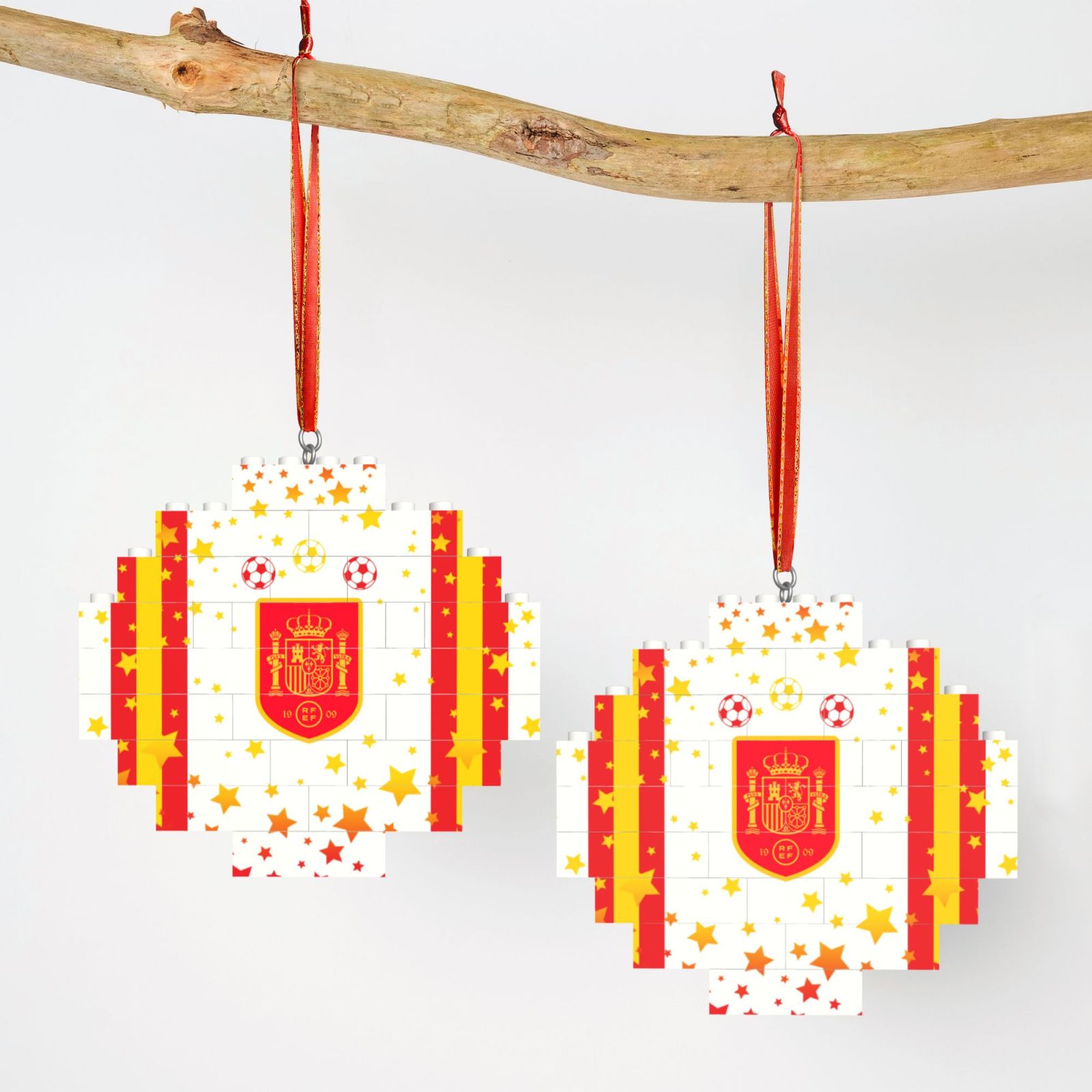 Spain Building Block Puzzle Ornament BBP2026