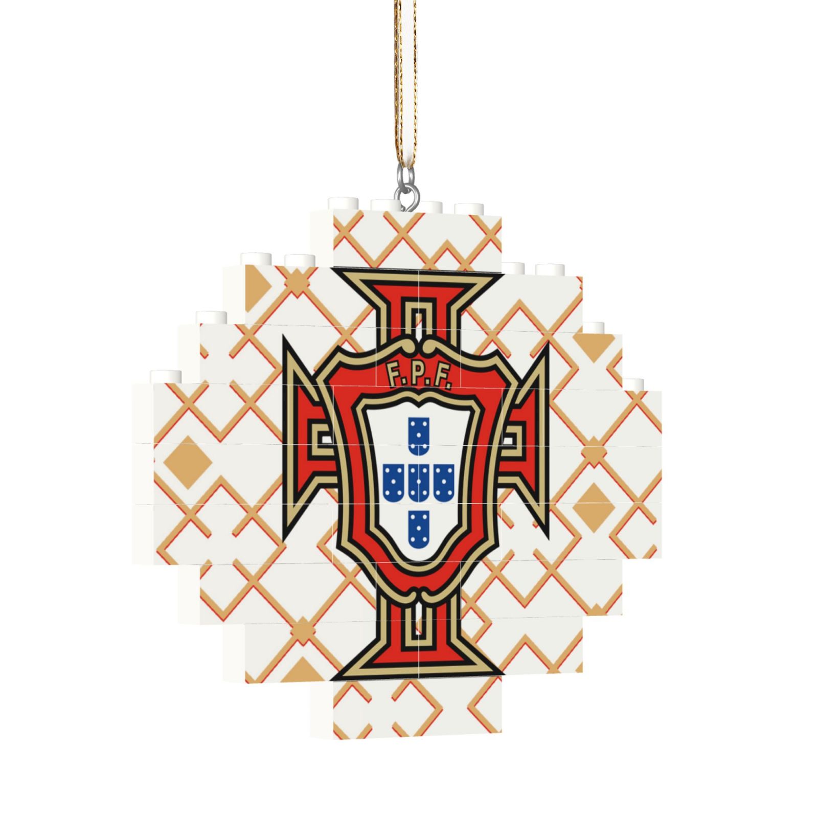 Portugal Building Block Puzzle Ornament BBP2178