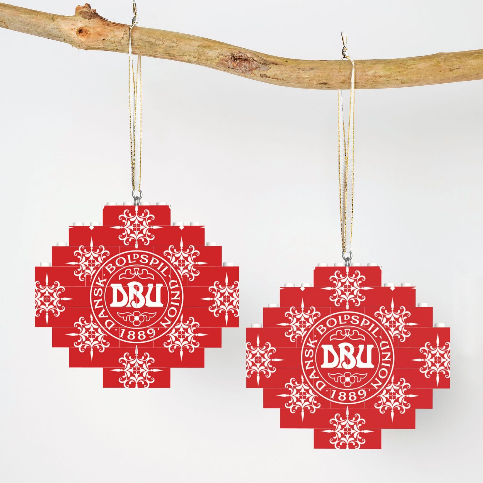 Denmark Building Block Puzzle Ornament BBP2177