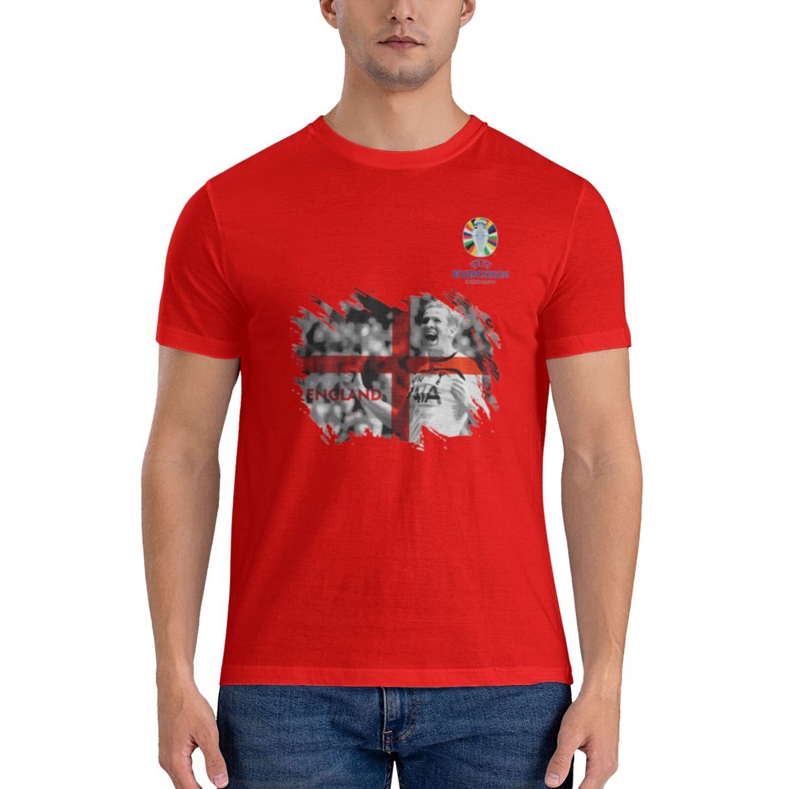 Men's England EURO 2024 Basic Short Sleeve T-Shirt BST1713