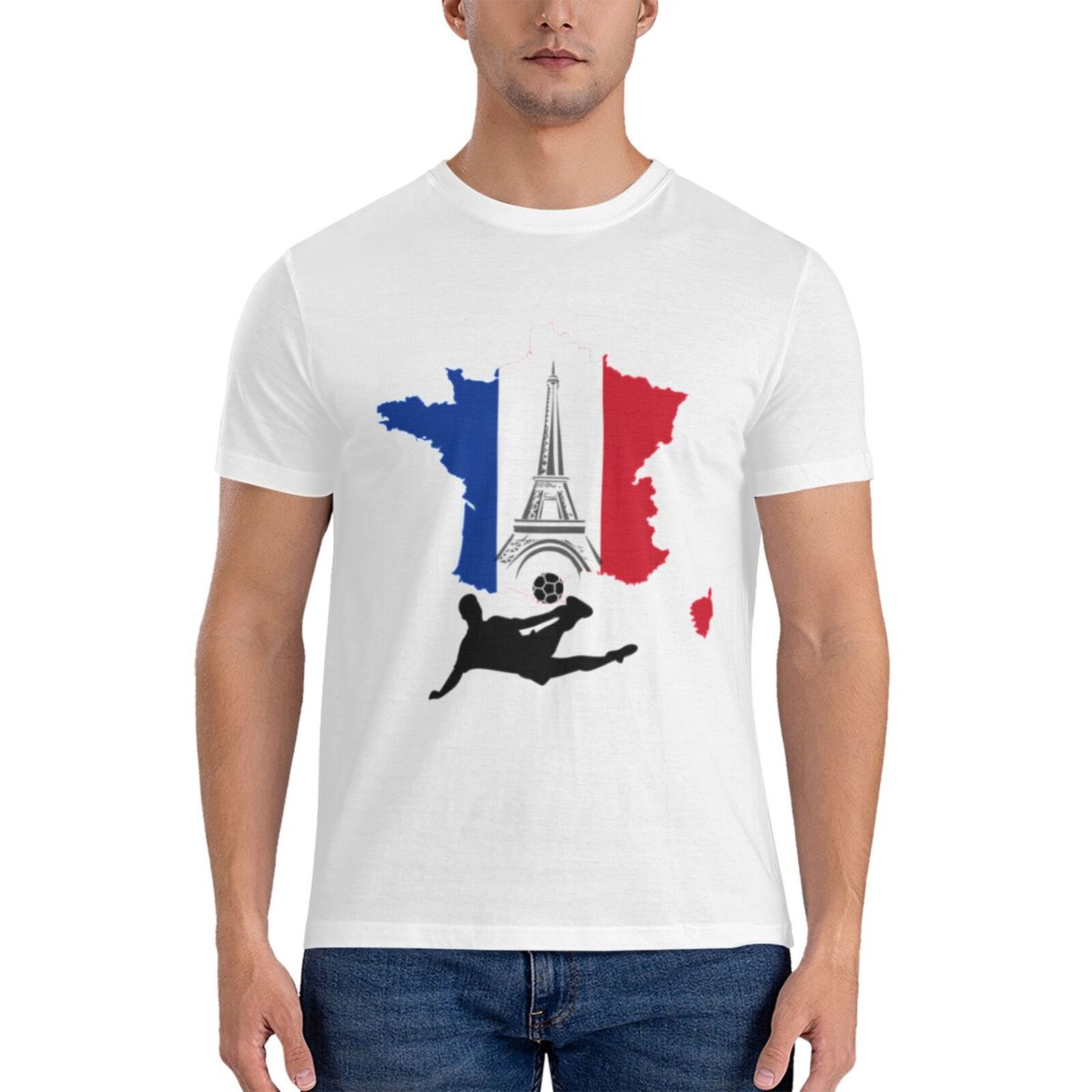 Men's France EURO 2024 Basic Short Sleeve T-Shirt BST1772