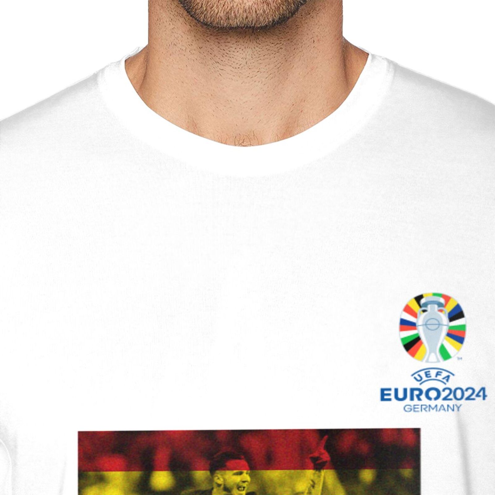 Men's Spain EURO 2024 Basic Short Sleeve T-Shirt BST1739