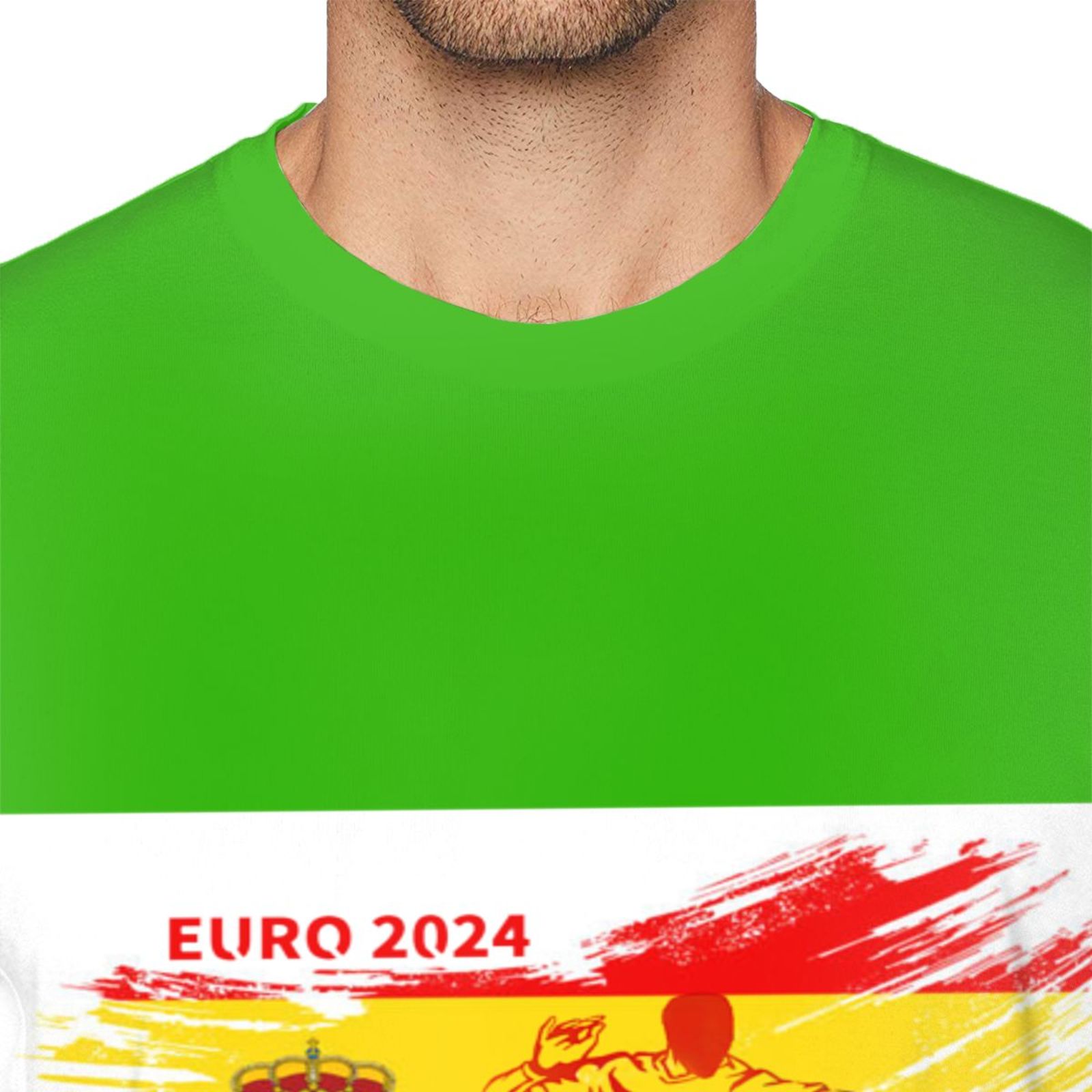 Men's Spain EURO 2024 Basic Short Sleeve T-Shirt BST1753
