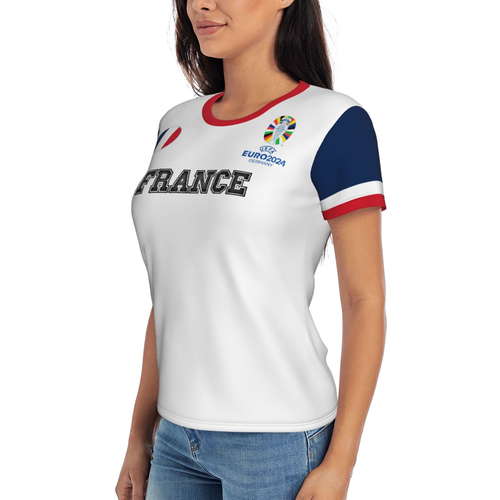 Women's France EURO 2024 Short Sleeve T-Shirt WST1684
