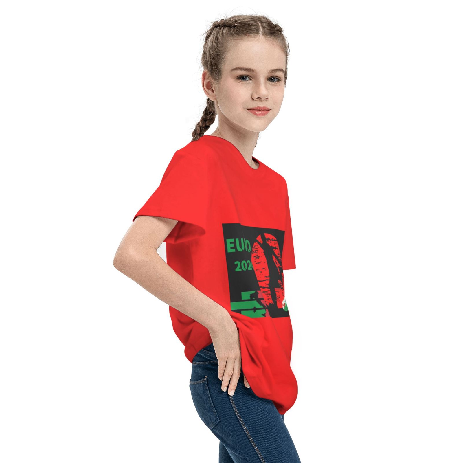 Kid's Italy EURO 2024 Teenage T-shirt TET1757