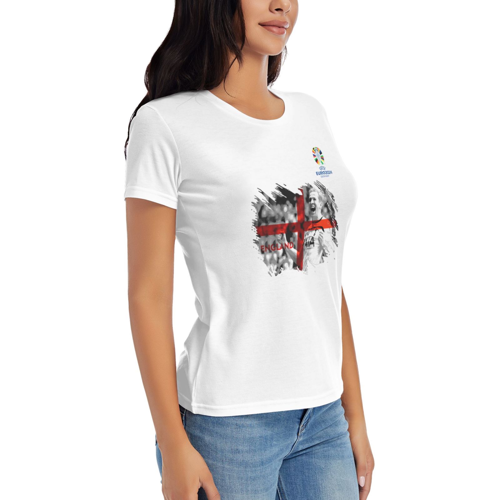 Woman's England EURO 2024 Basic Short Sleeve T-Shirt WBT1712