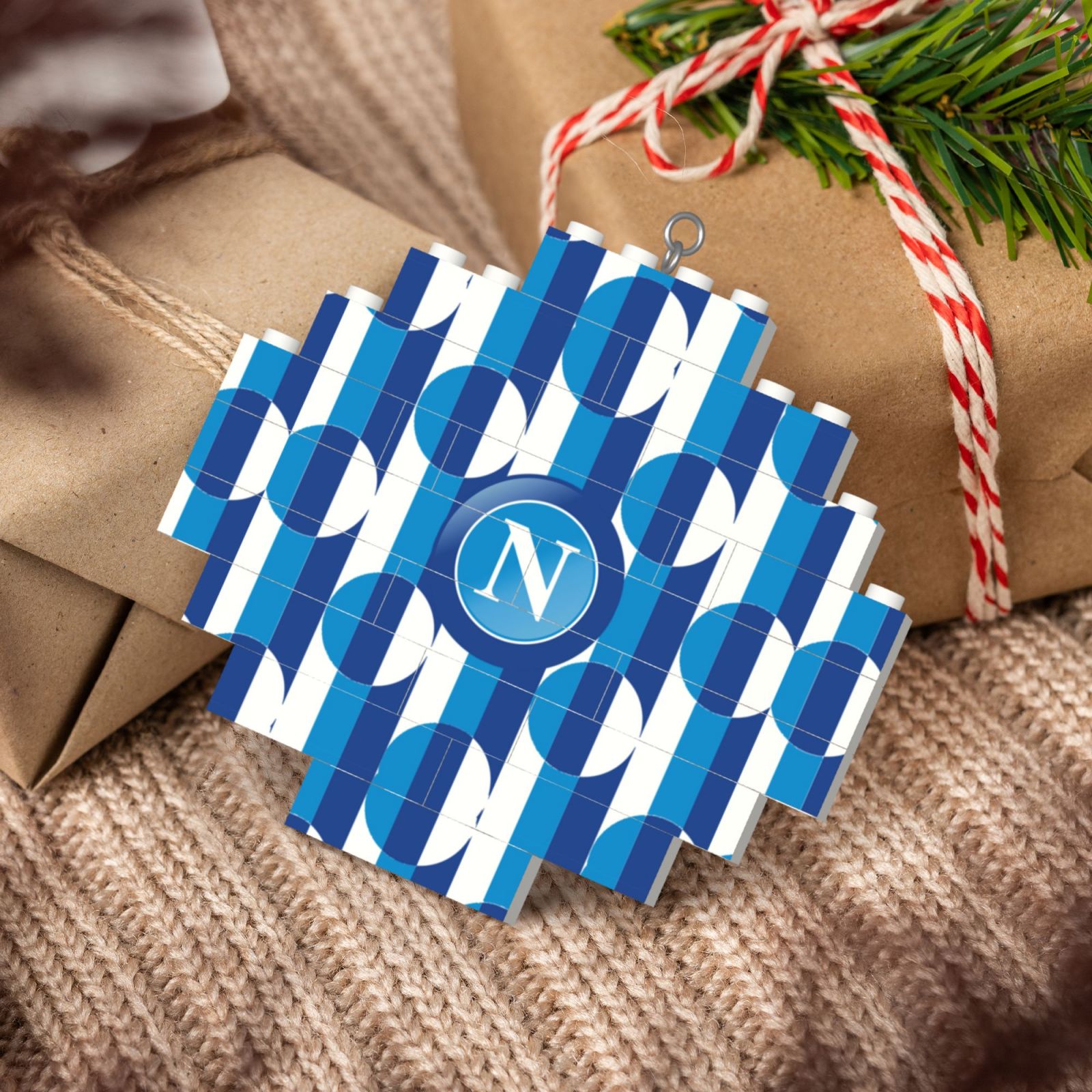 SSC Napoli Building Block Puzzle Ornament BBP2002