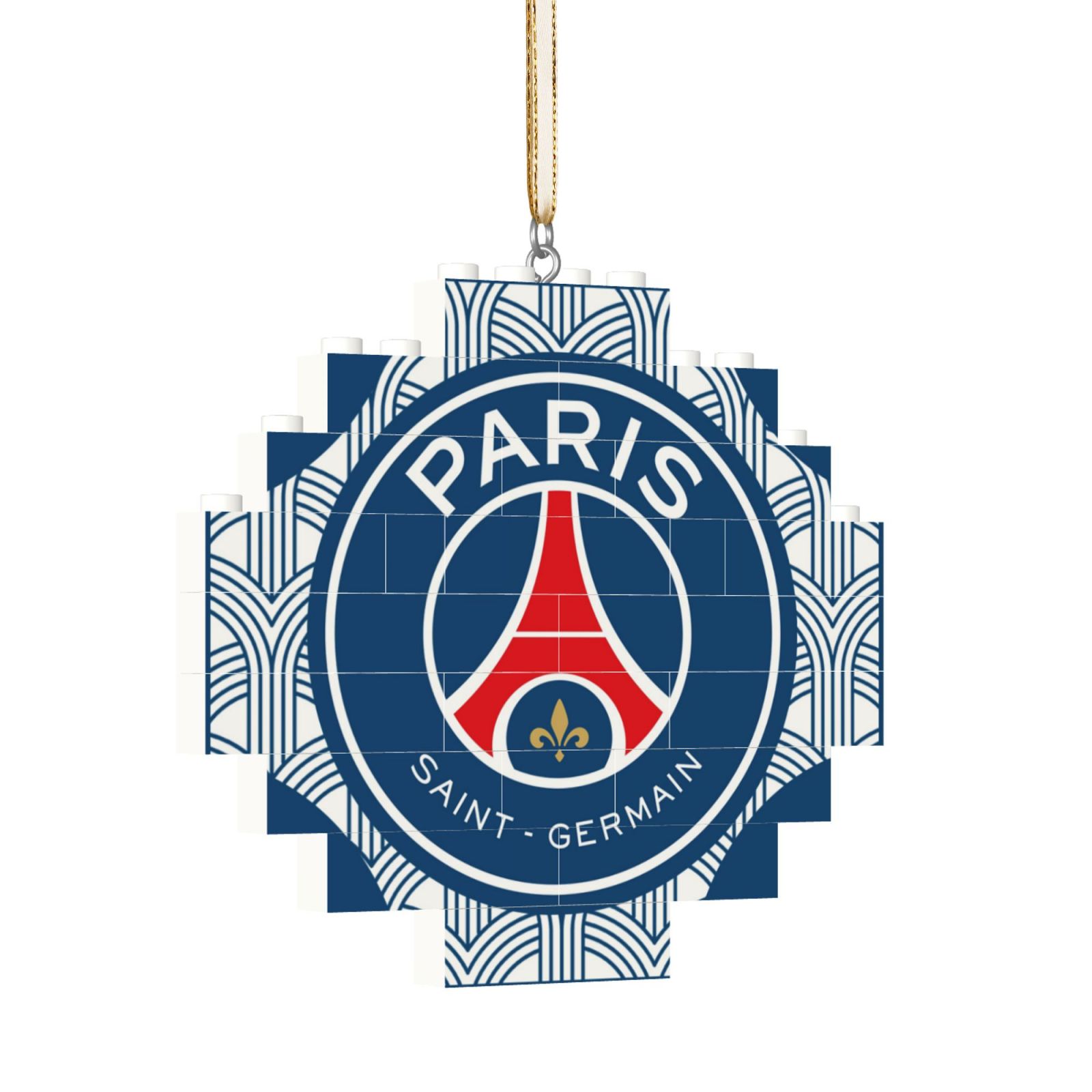 Paris Saint-Germain Building Block Puzzle Ornament BBP2188