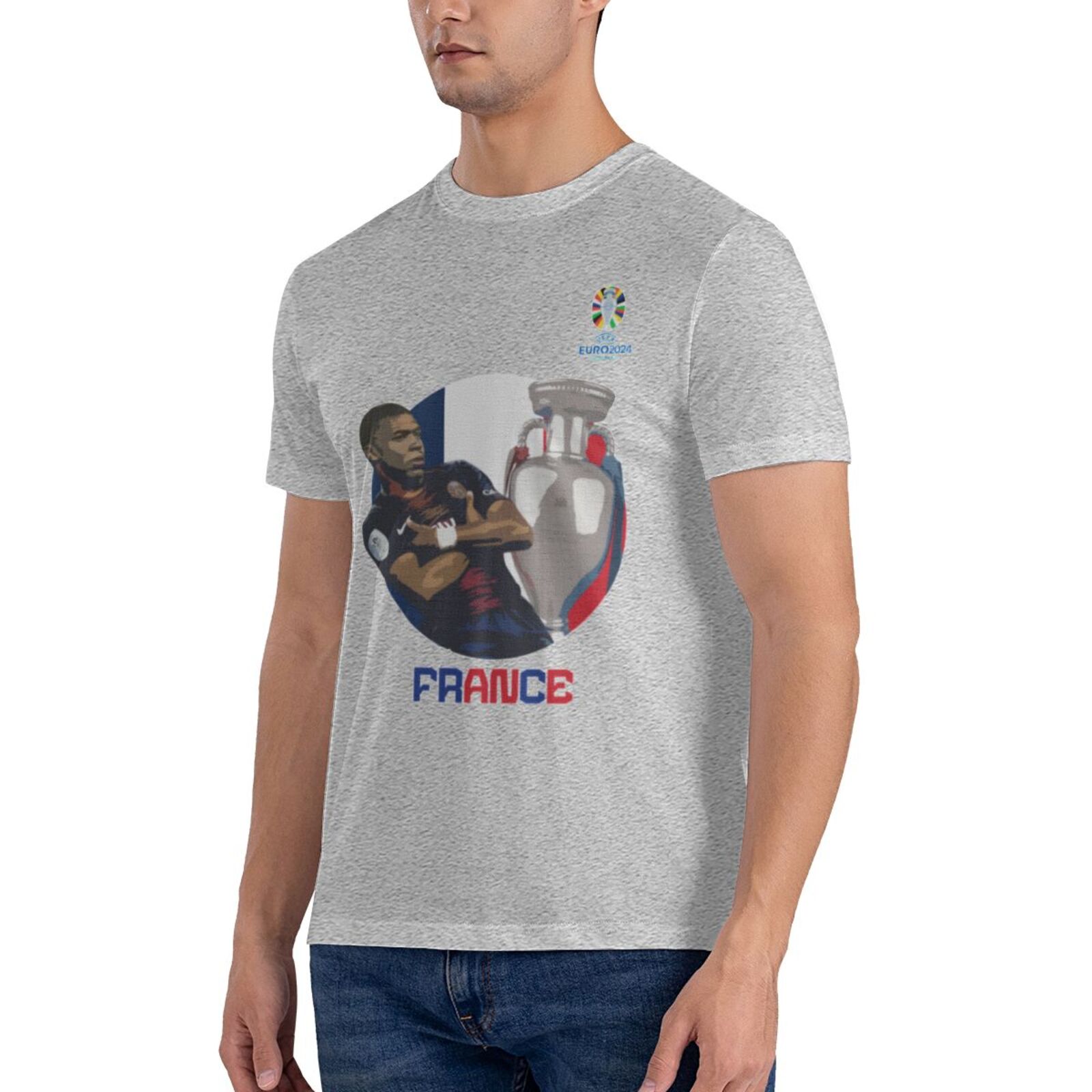 Men's France EURO 2024 Basic Short Sleeve T-Shirt BST1729