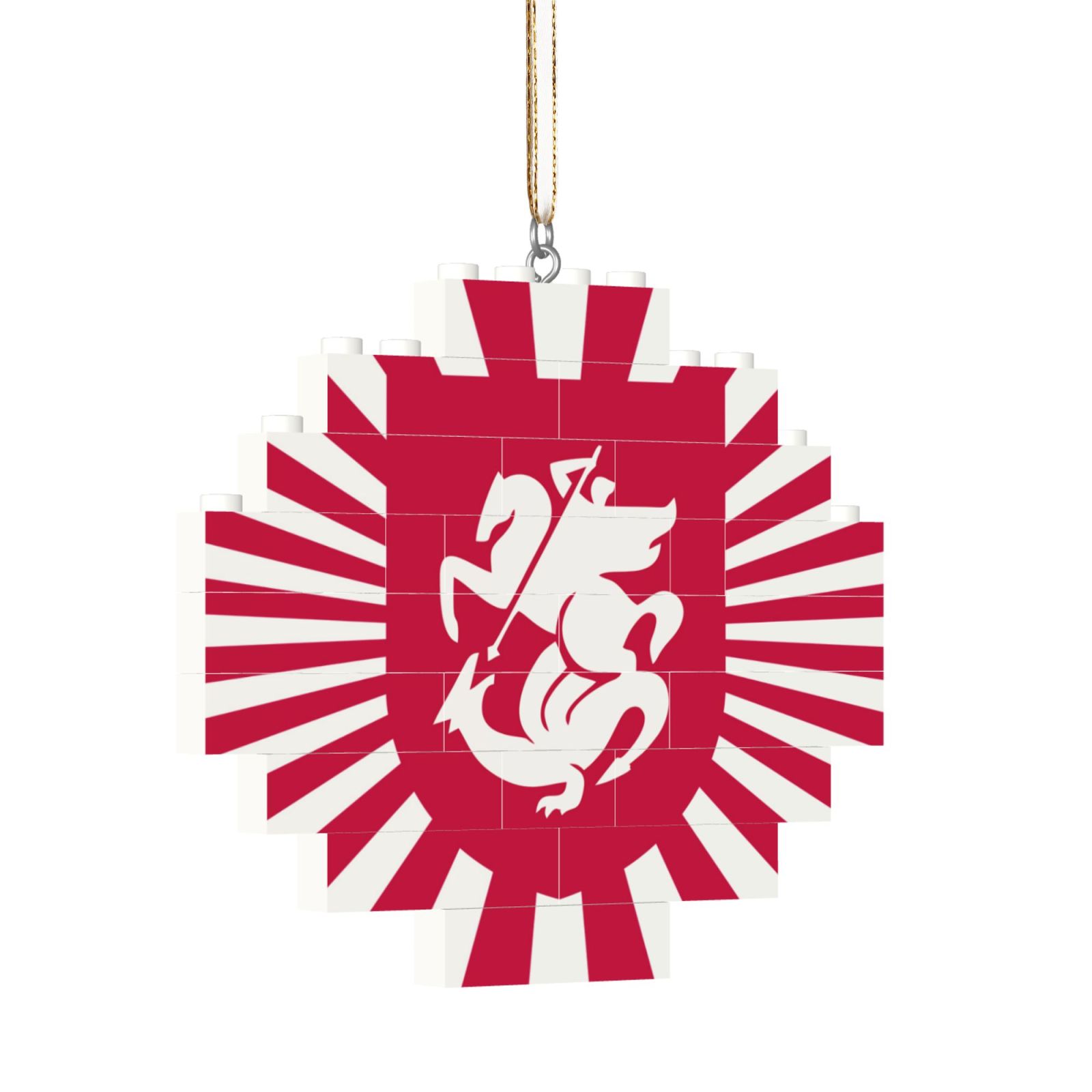 Georgia Building Block Puzzle Ornament BBP2107