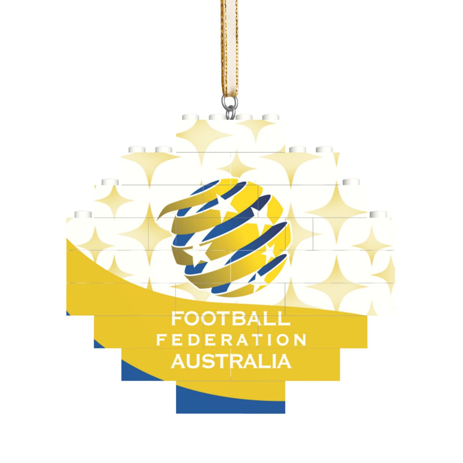 Australia Building Block Puzzle Ornament BBP2202