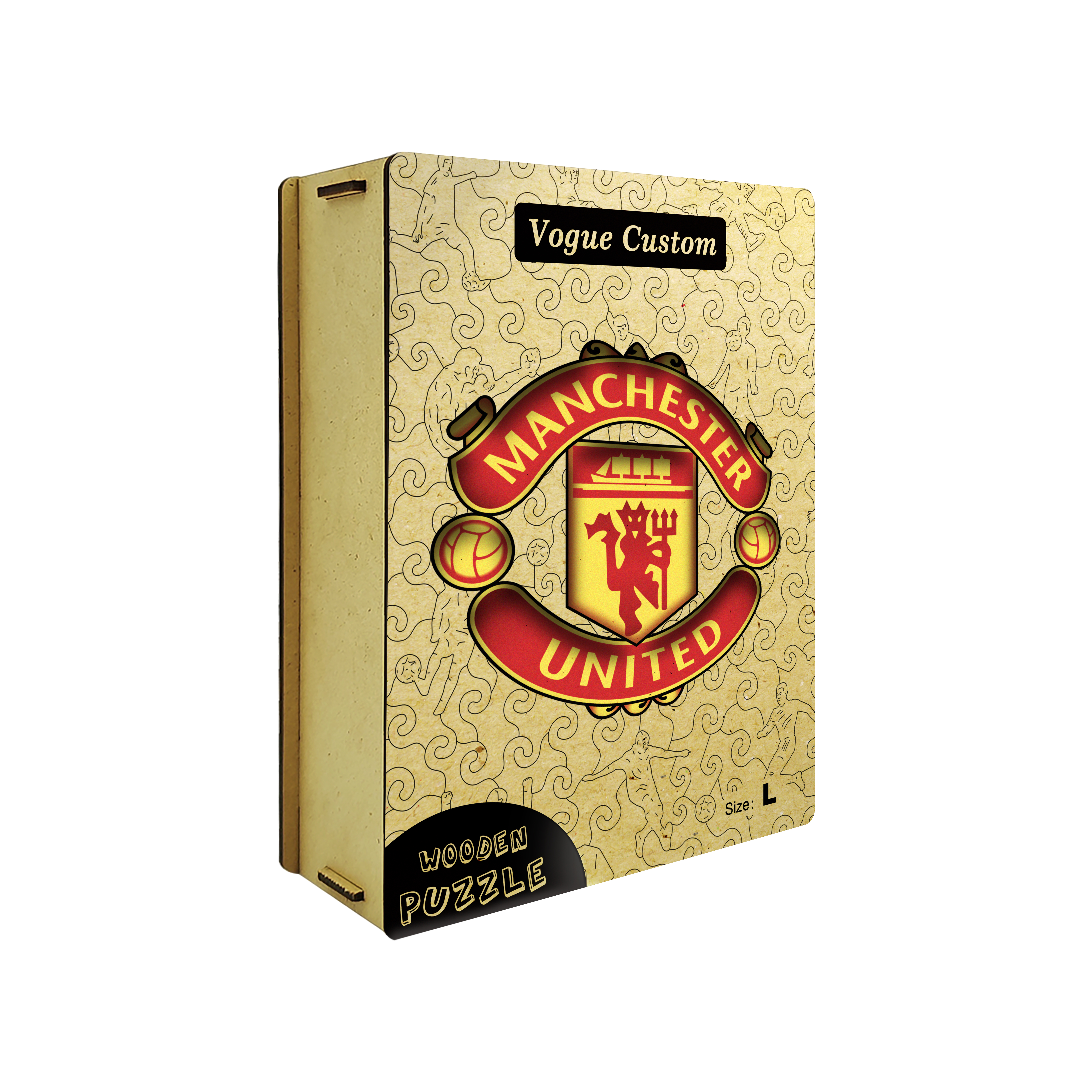 Manchester United Logo Wooden Jigsaw Puzzle