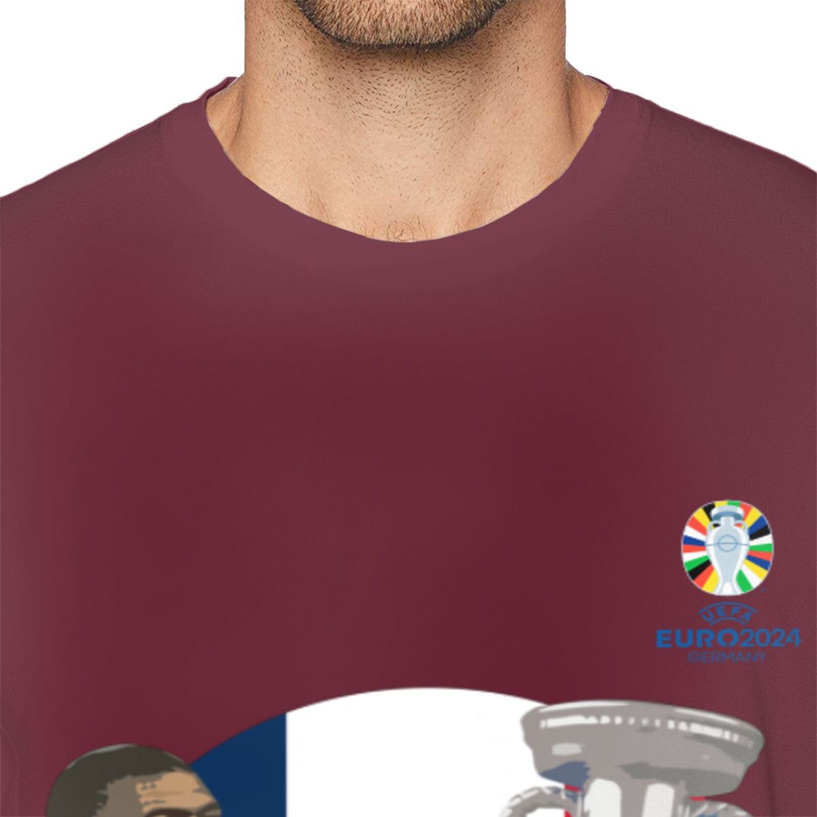 Men's France EURO 2024 Basic Short Sleeve T-Shirt BST1729