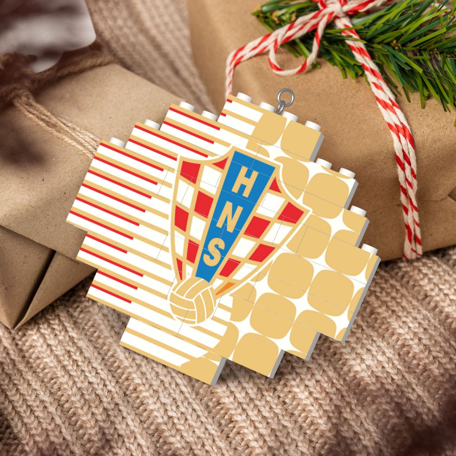 Croatia Building Block Puzzle Ornament BBP2110