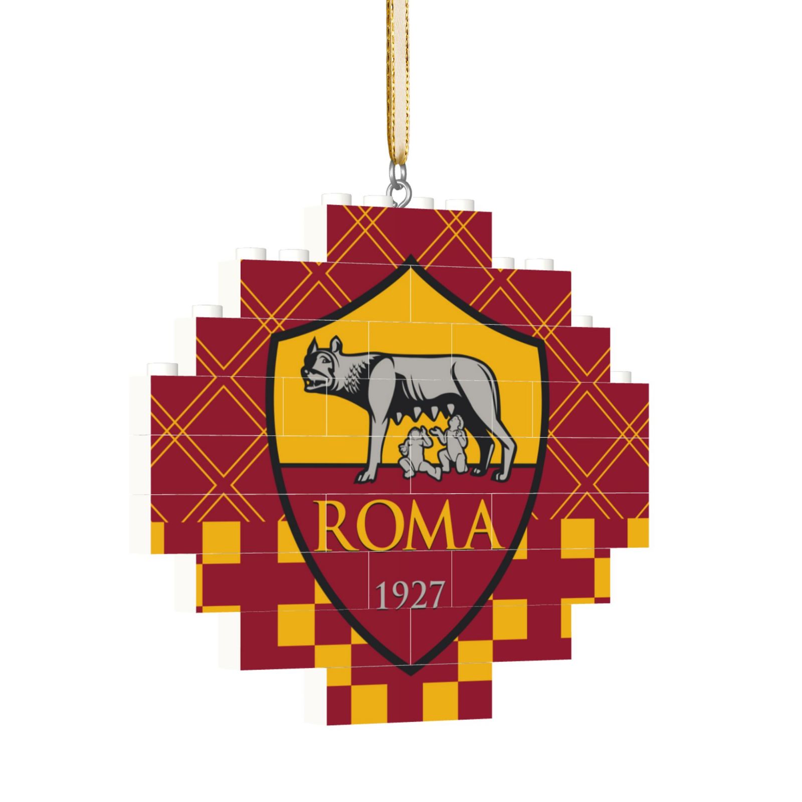 AS Roma Building Block Puzzle Ornament BBP2200