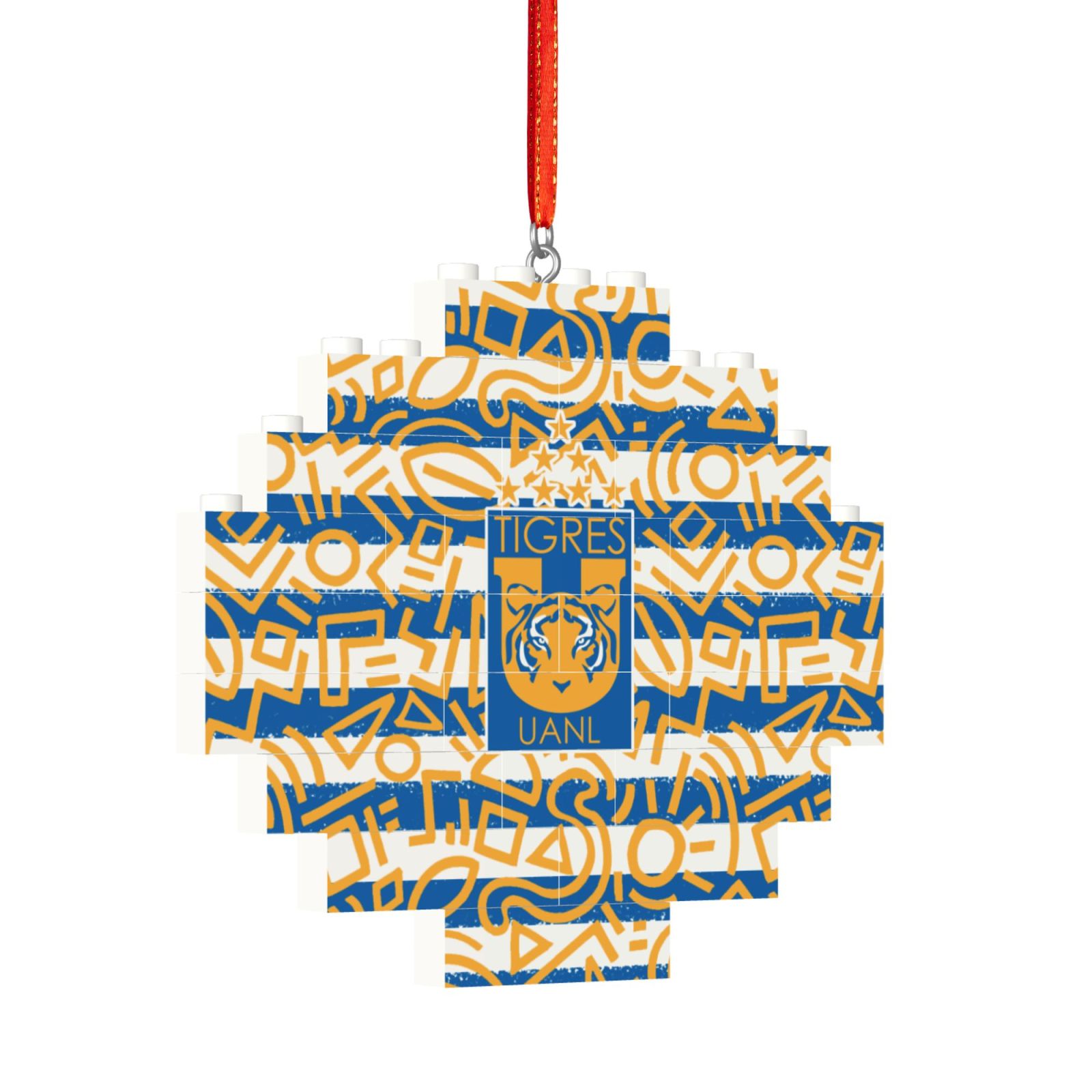 Tigres UANL Building Block Puzzle Ornament BBP2032