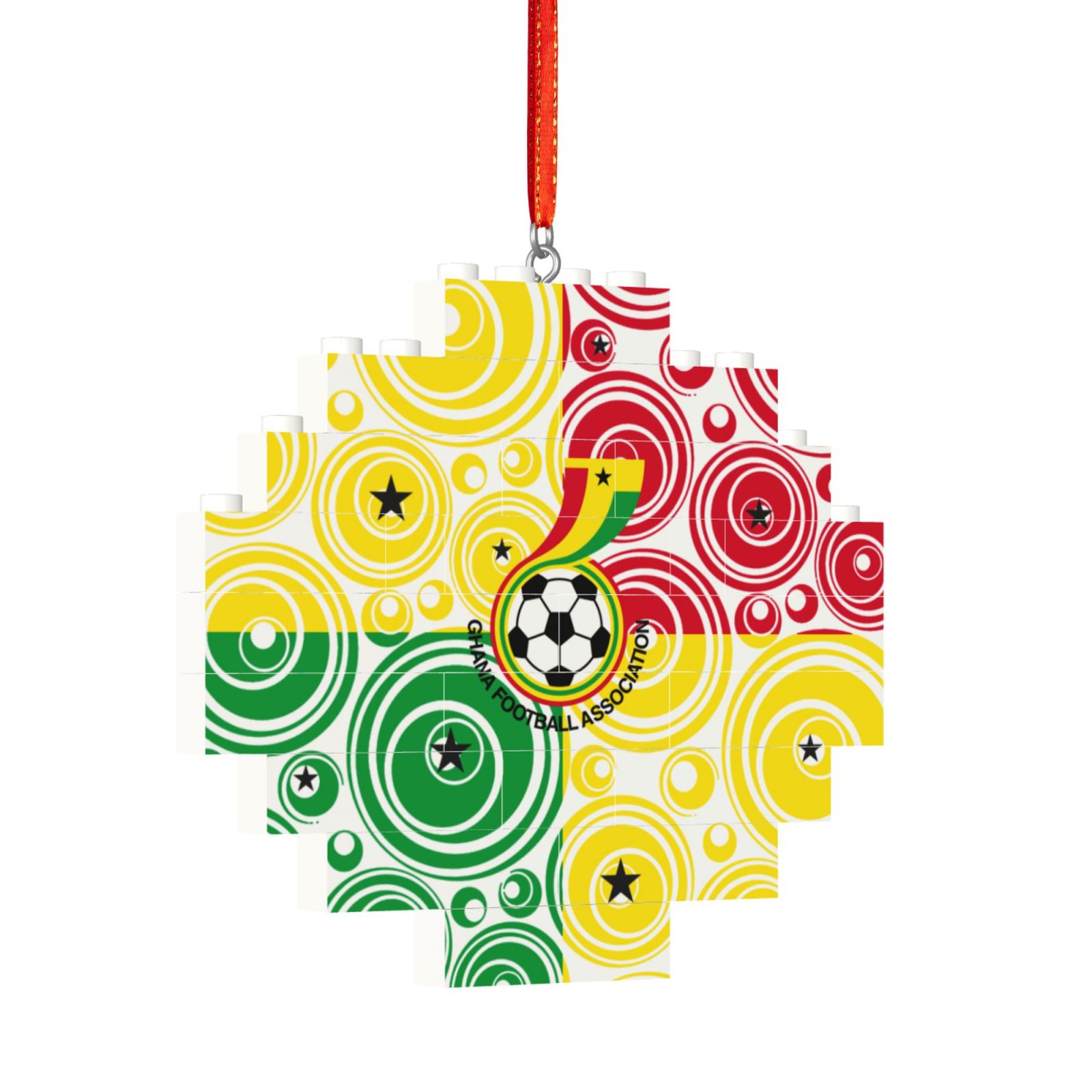 Ghana Building Block Puzzle Ornament BBP2017