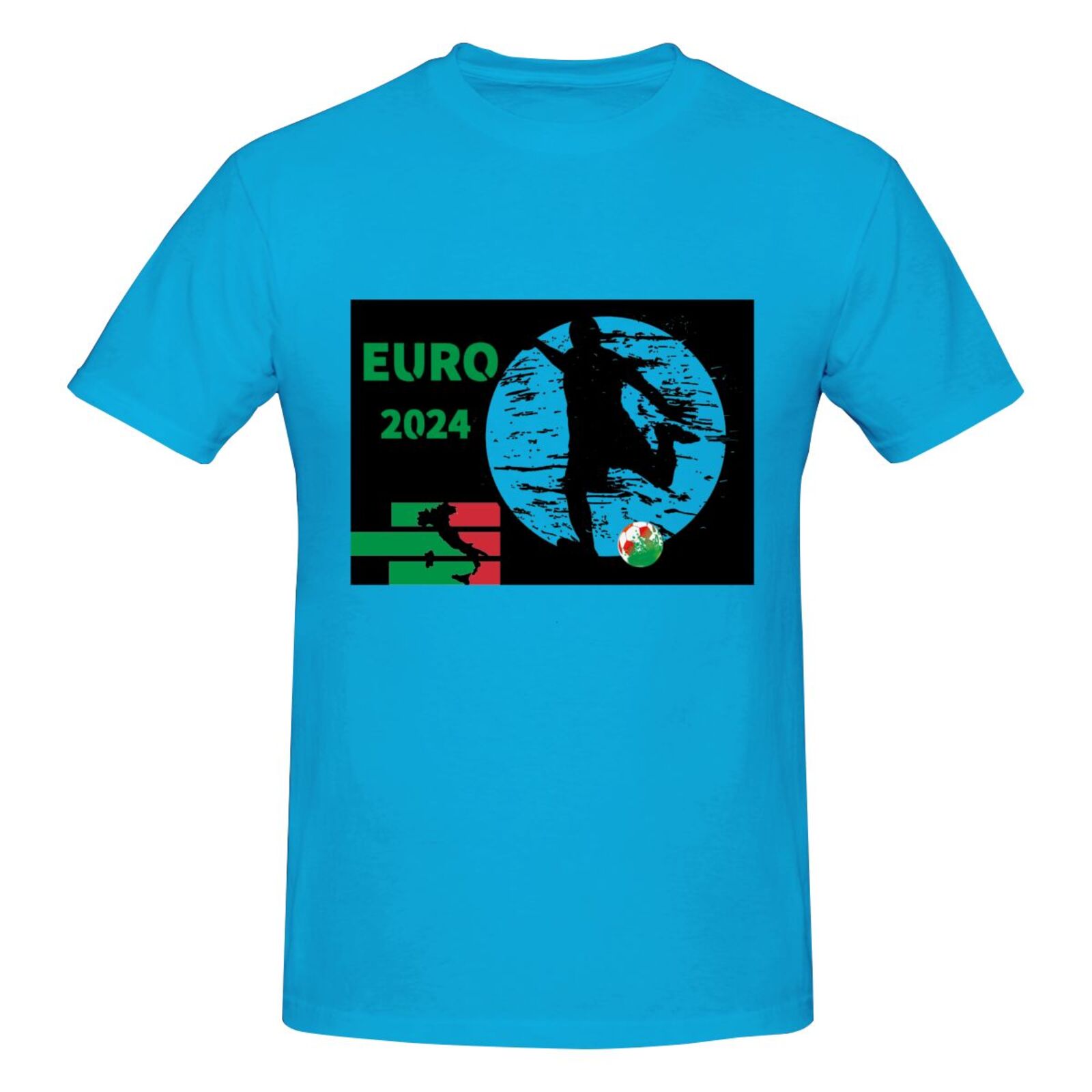 Men's Italy EURO 2024 Basic Short Sleeve T-Shirt BST1751