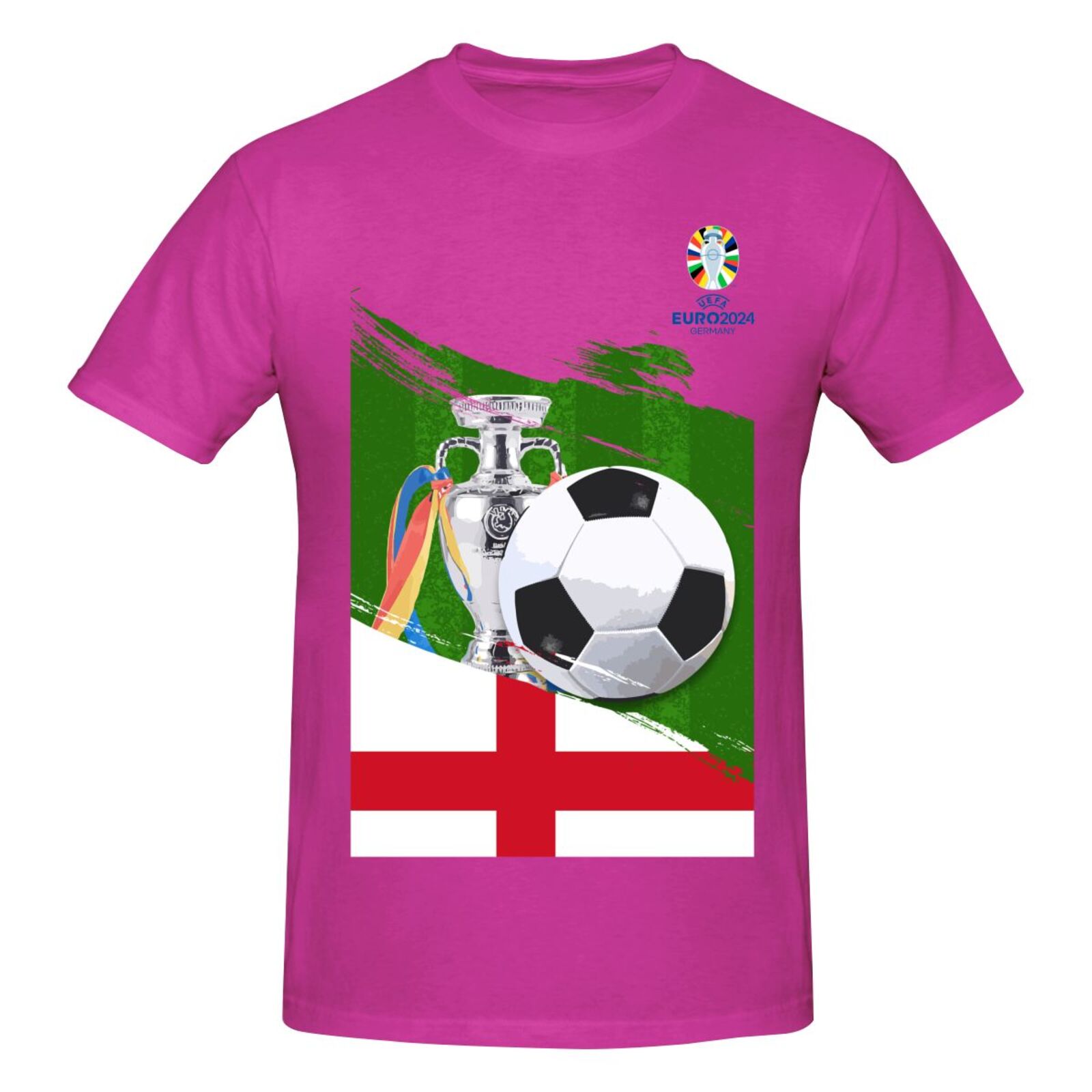 Men's England EURO 2024 Basic Short Sleeve T-Shirt BST1681
