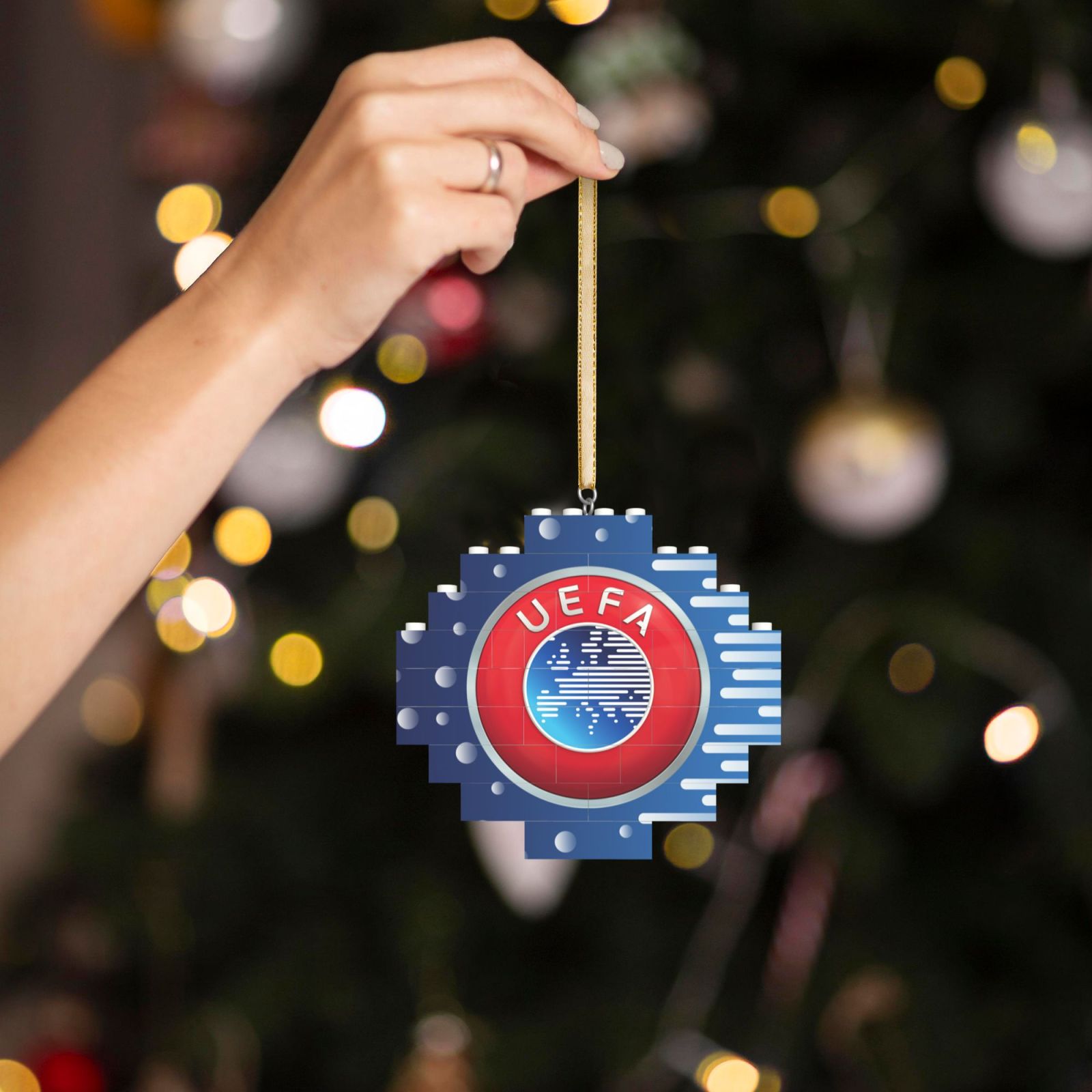 UEFA Building Block Puzzle Ornament BBP2097