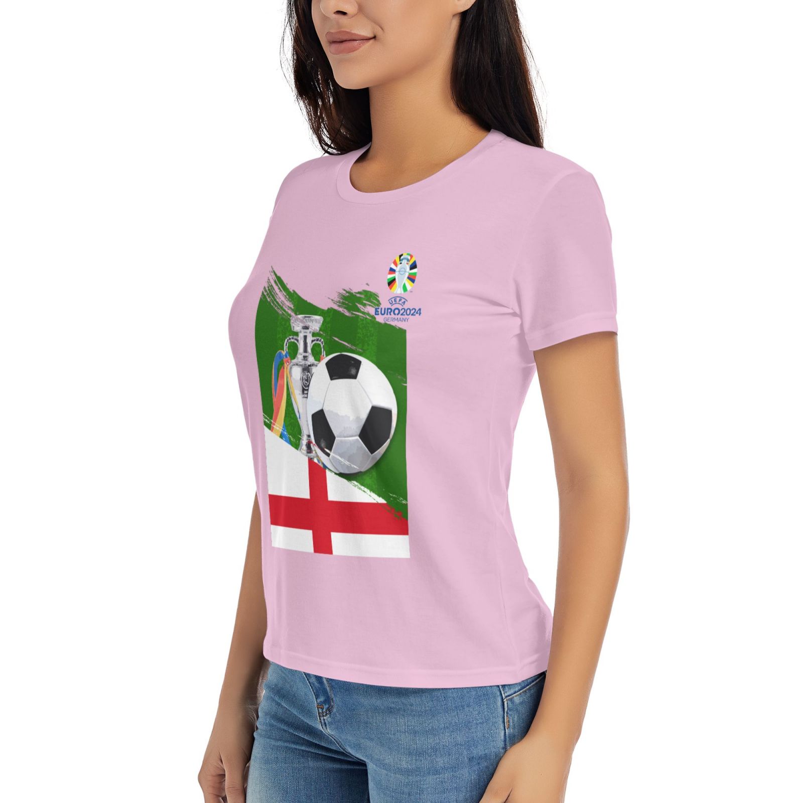 Women's England EURO 2024 Basic Short Sleeve T-Shirt WBT1682