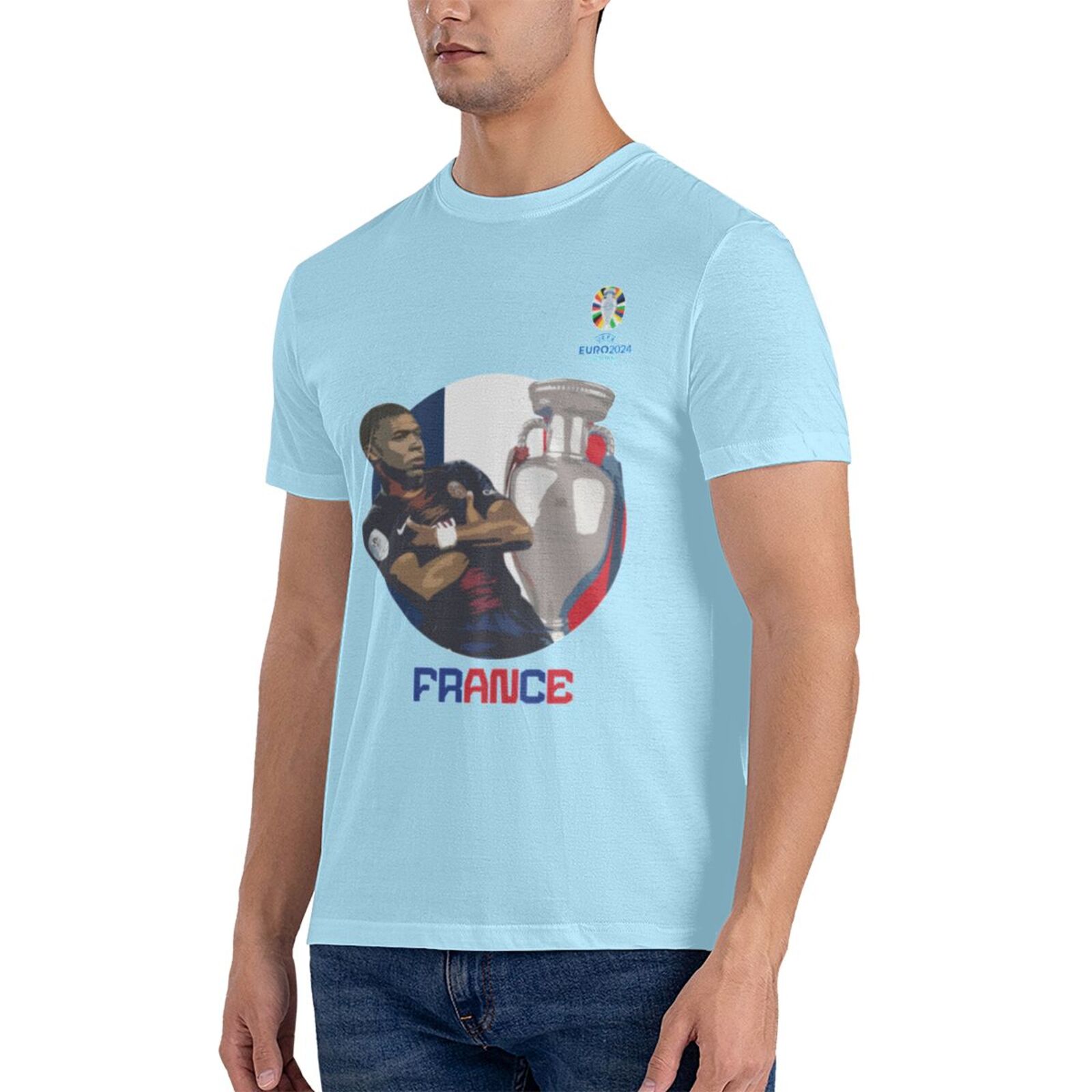 Men's France EURO 2024 Basic Short Sleeve T-Shirt BST1729
