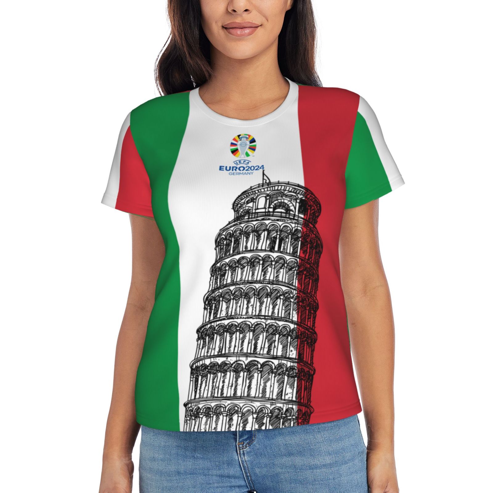 Women's Italy EURO 2024 Short Sleeve T-Shirt WST1715