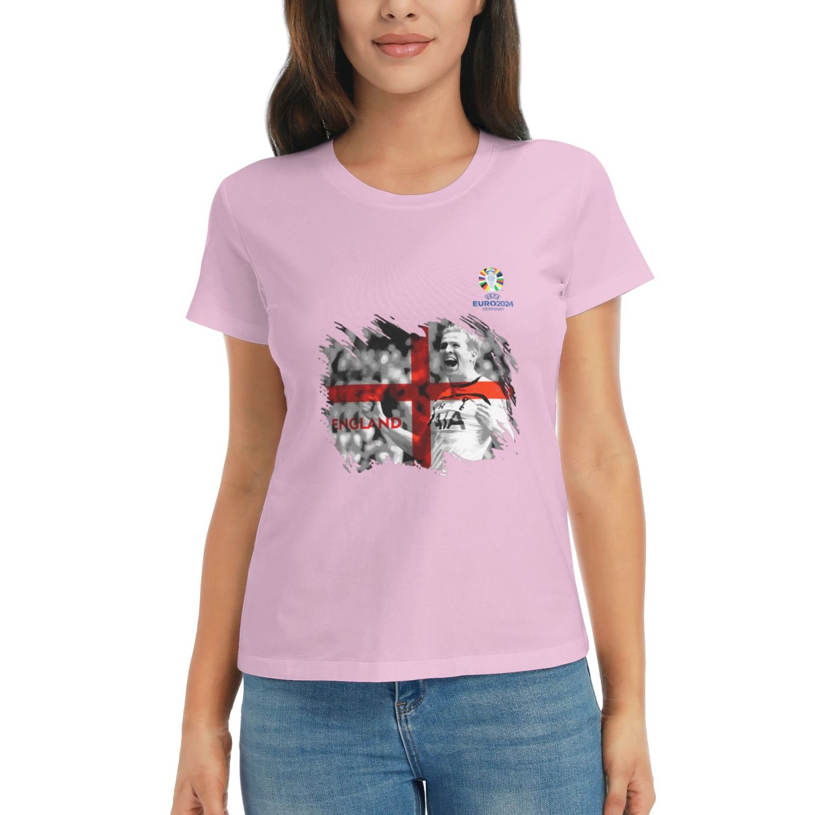 Woman's England EURO 2024 Basic Short Sleeve T-Shirt WBT1712