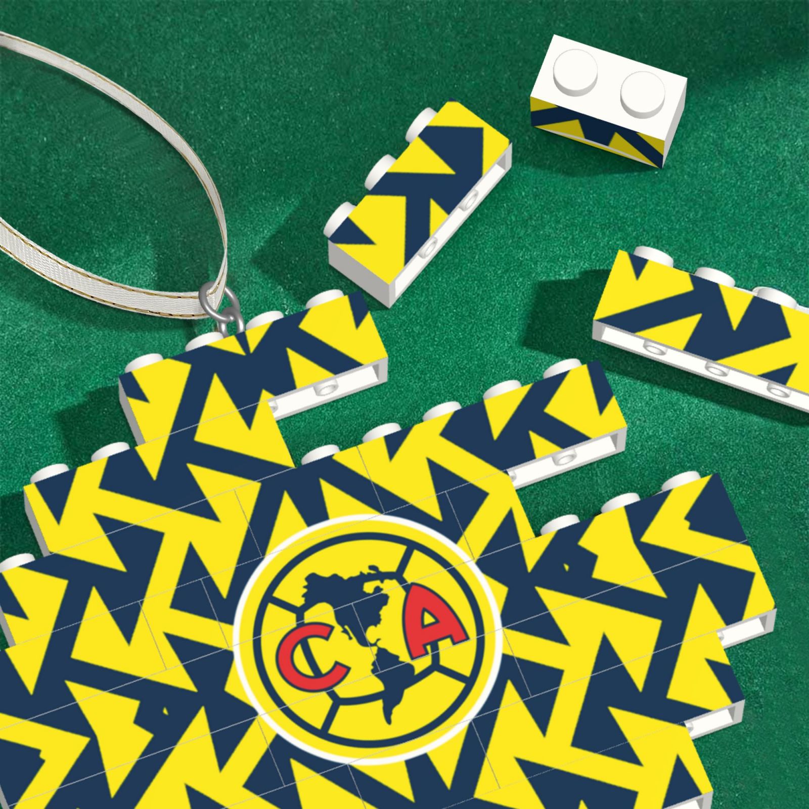 Club America Building Block Puzzle Ornament BBP1982