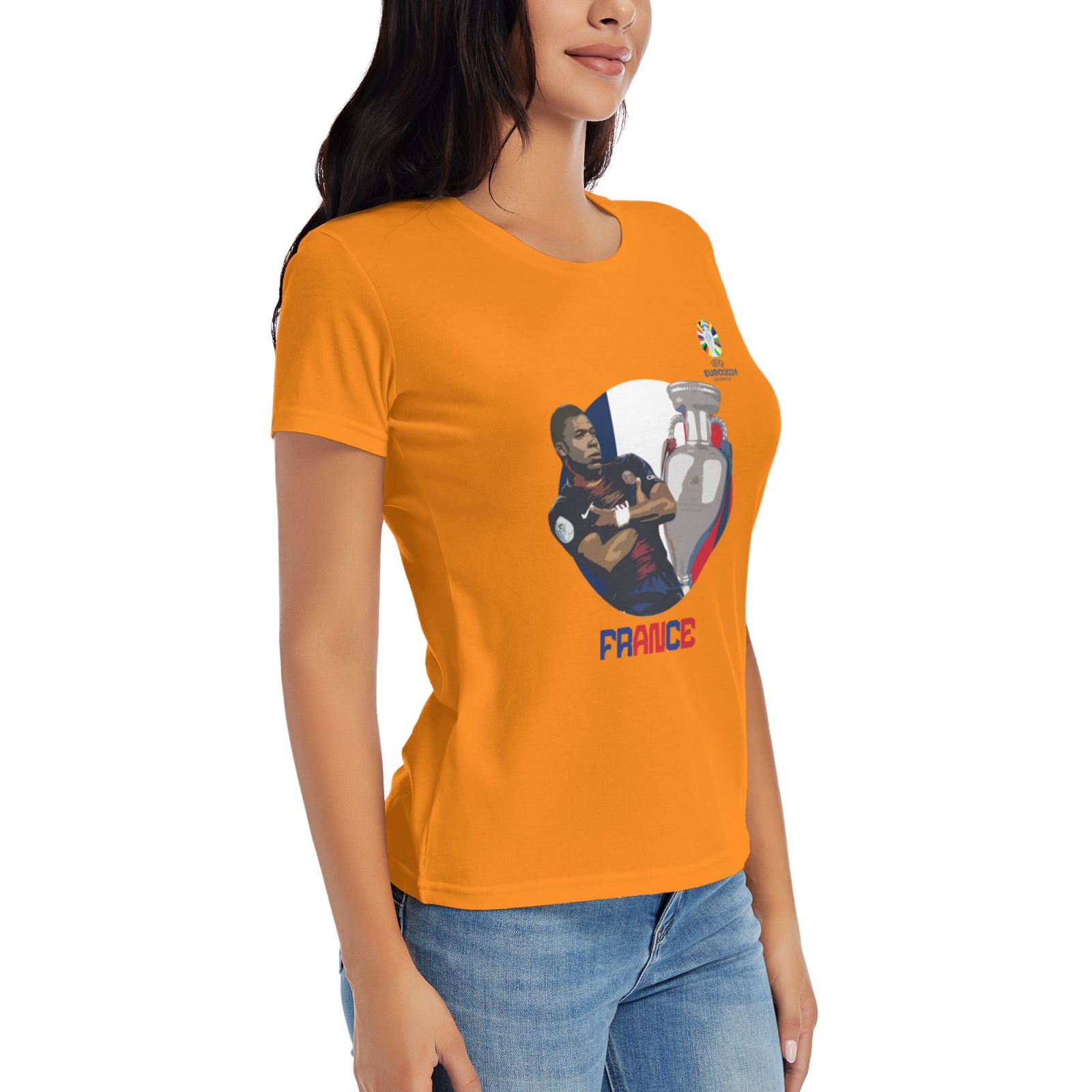 Women's France EURO 2024 Basic Short Sleeve T-Shirt WBT1730