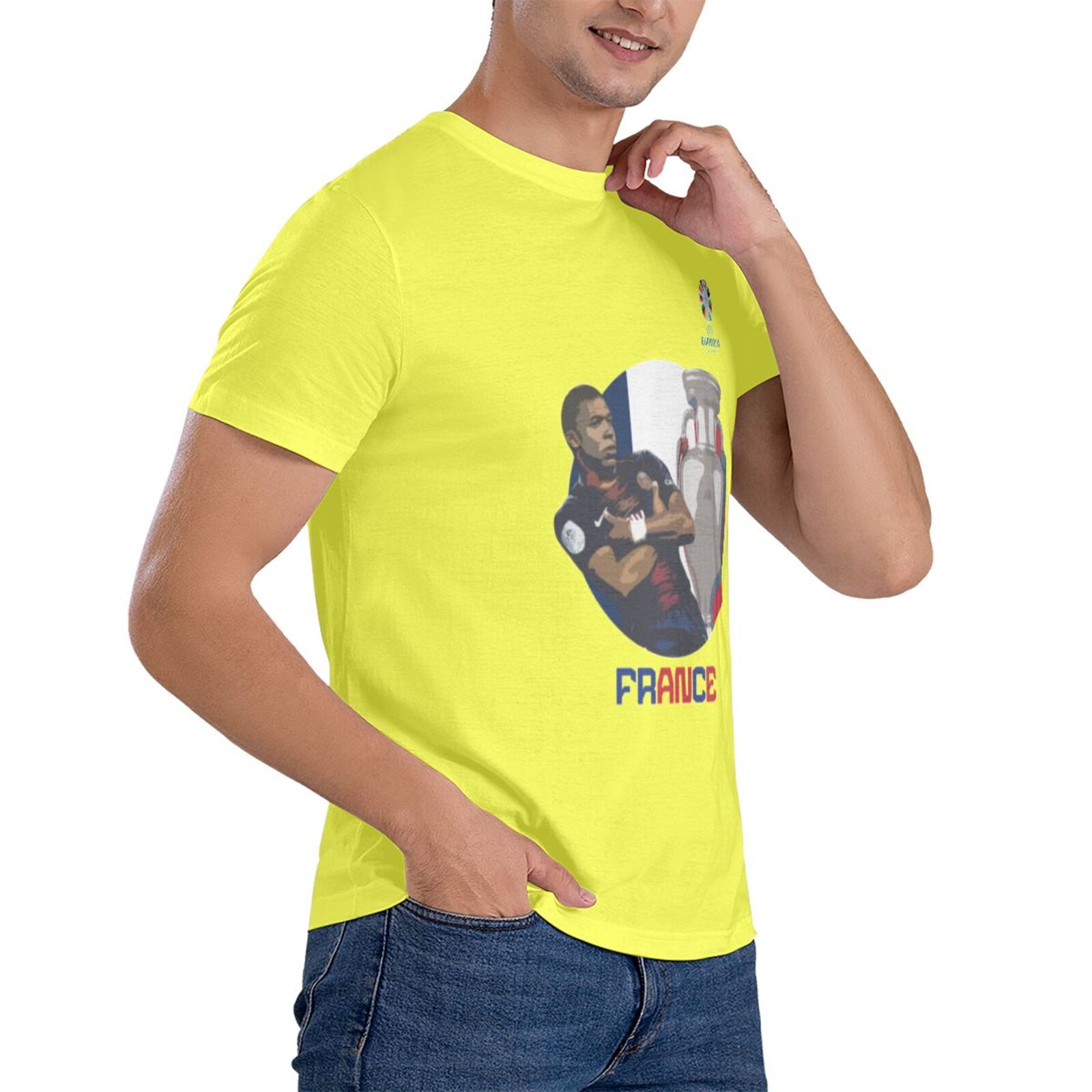 Men's France EURO 2024 Basic Short Sleeve T-Shirt BST1729