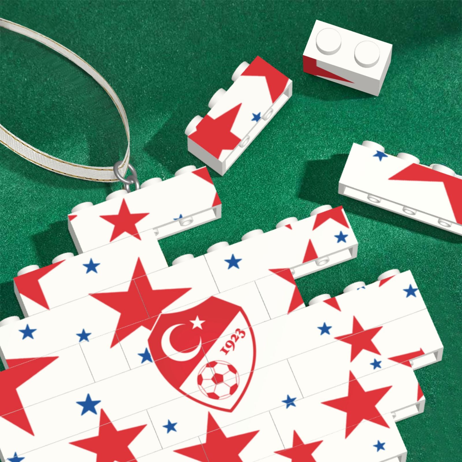 Turkey Building Block Puzzle Ornament BBP1995