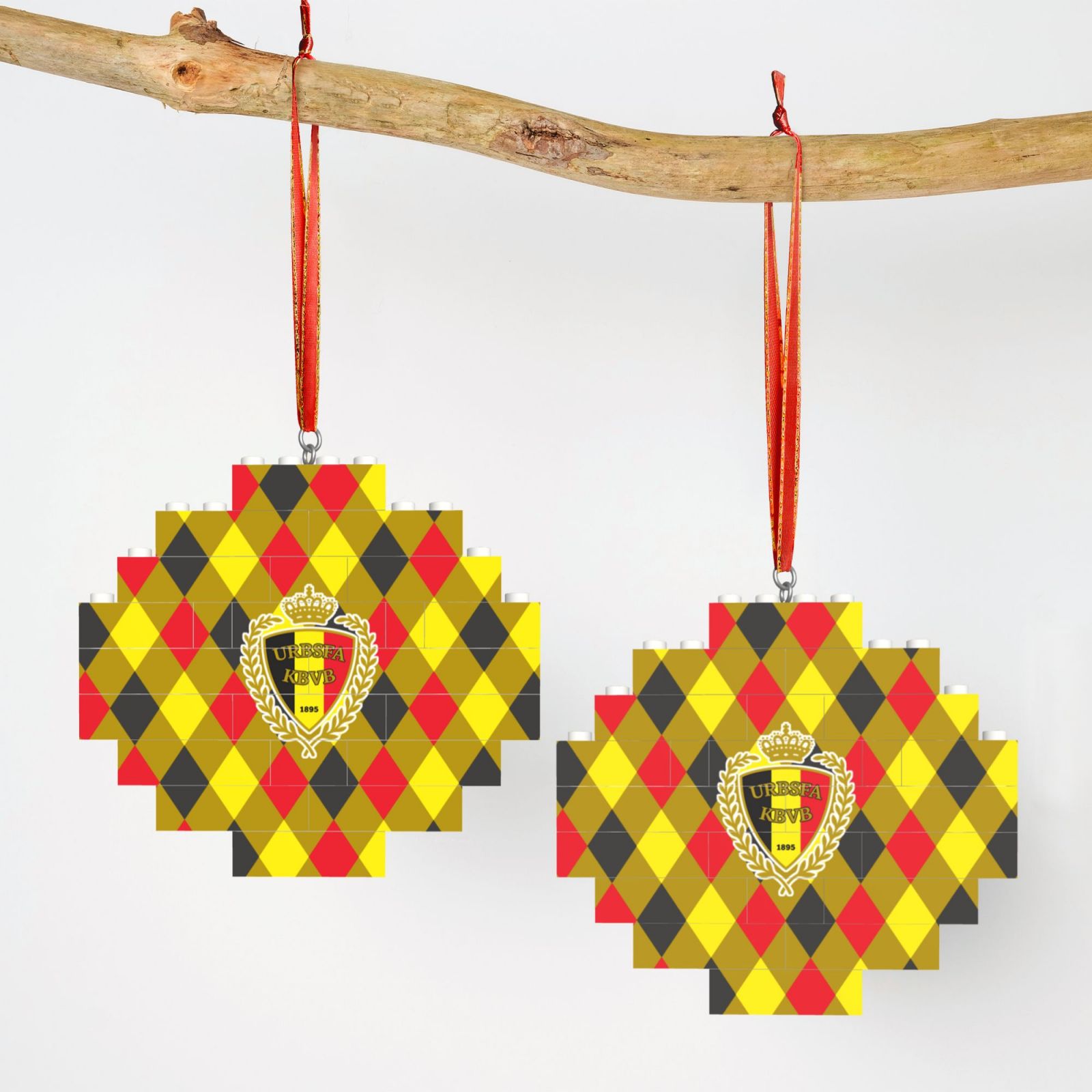 Belgium Building Block Puzzle Ornament BBP2040