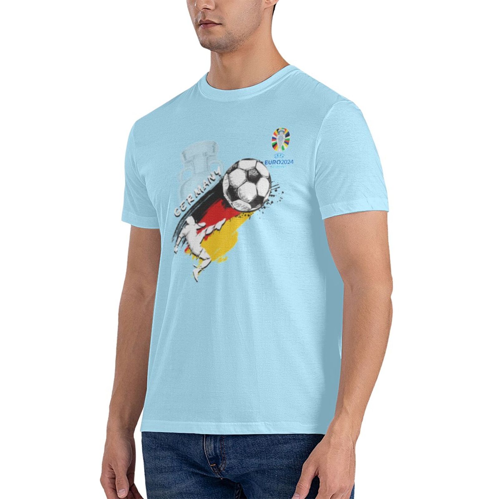 Men's Germany EURO 2024 Basic Short Sleeve T-Shirt BST1679