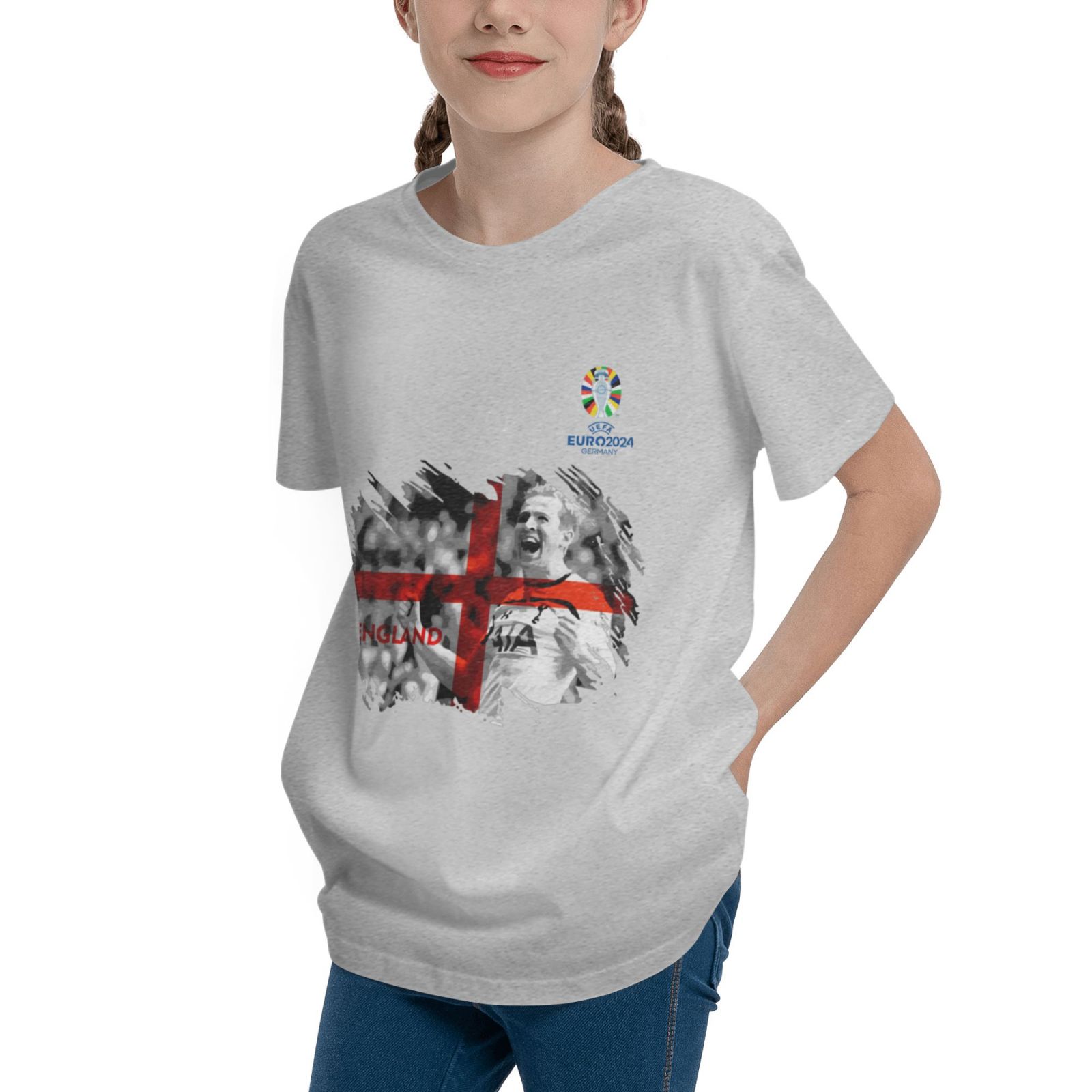 Kid's England EURO 2024 Teenage T-shirt TET1711