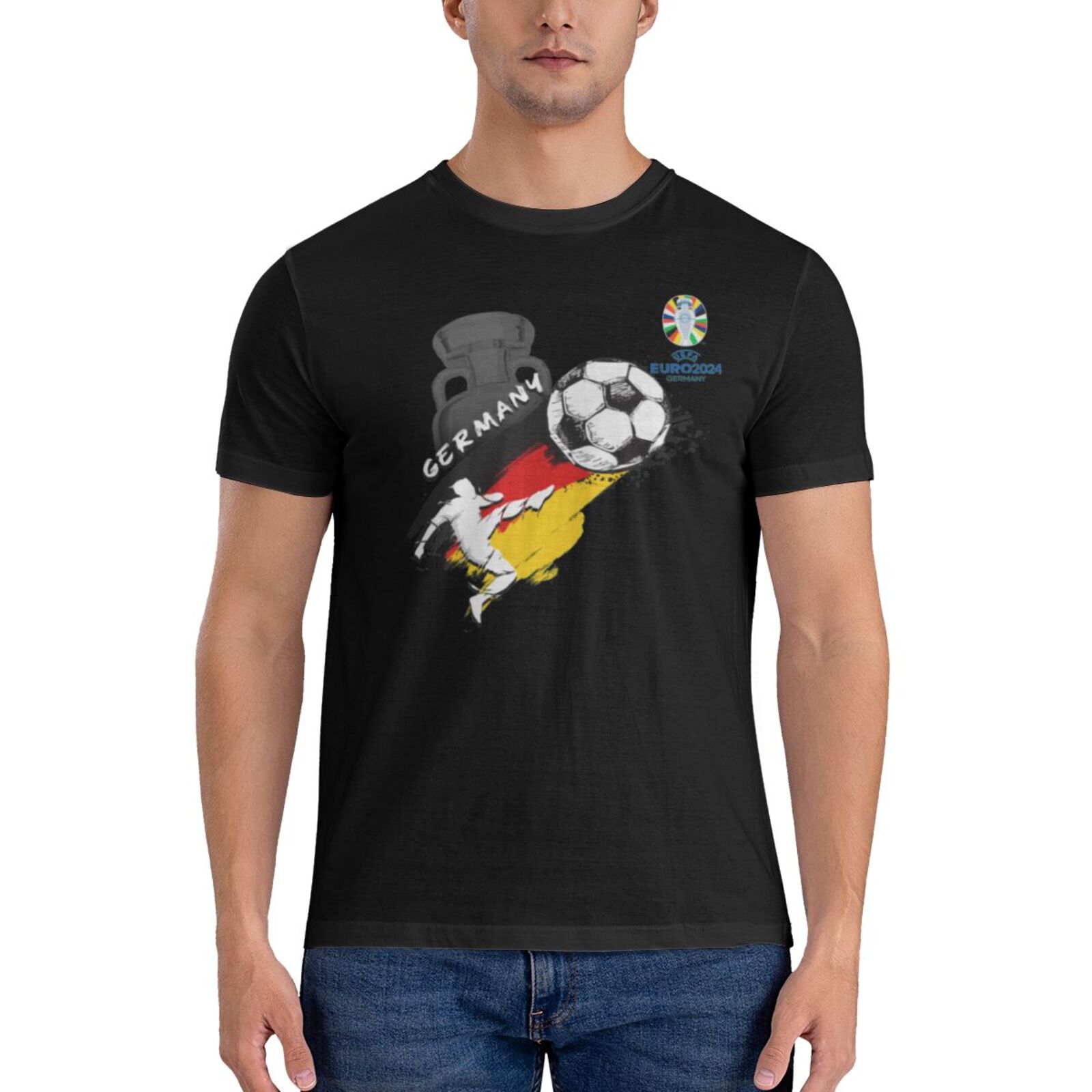 Men's Germany EURO 2024 Basic Short Sleeve T-Shirt BST1679