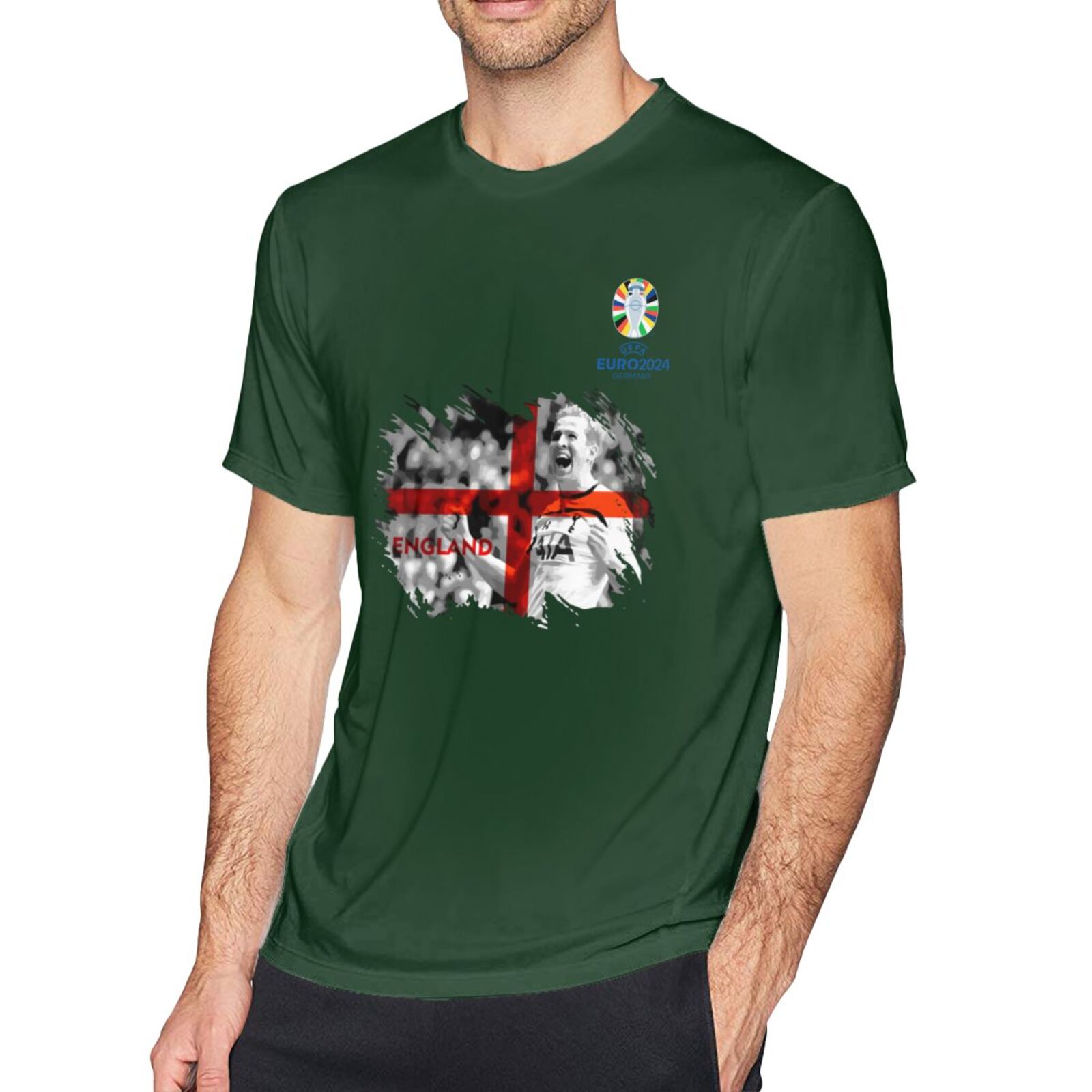Men's England EURO 2024 Basic Short Sleeve T-Shirt BST1713
