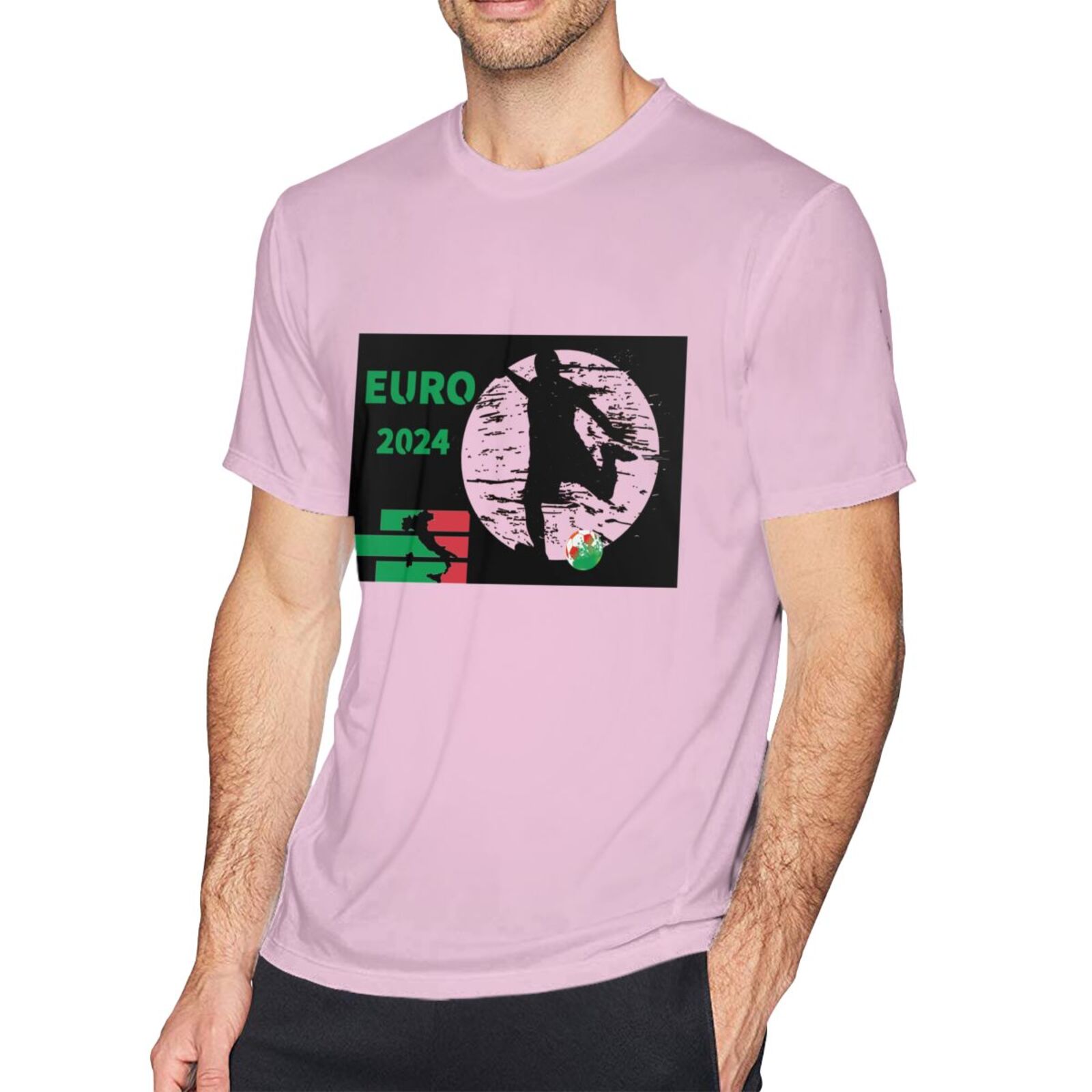 Men's Italy EURO 2024 Basic Short Sleeve T-Shirt BST1751